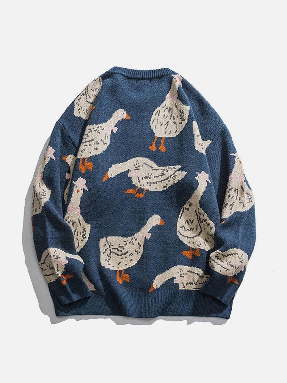 TALISHKO Cute Duck Knit Sweater