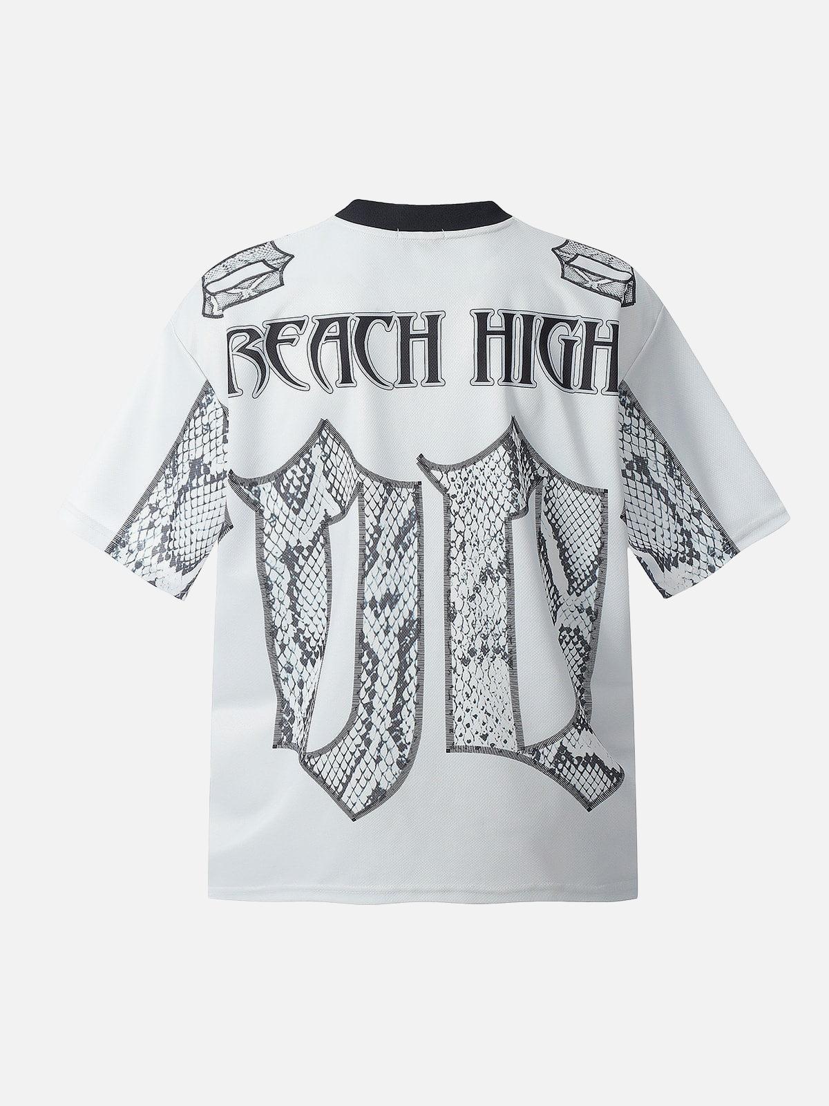 TALISHKO Jersey Style Snake Print T-Shirt