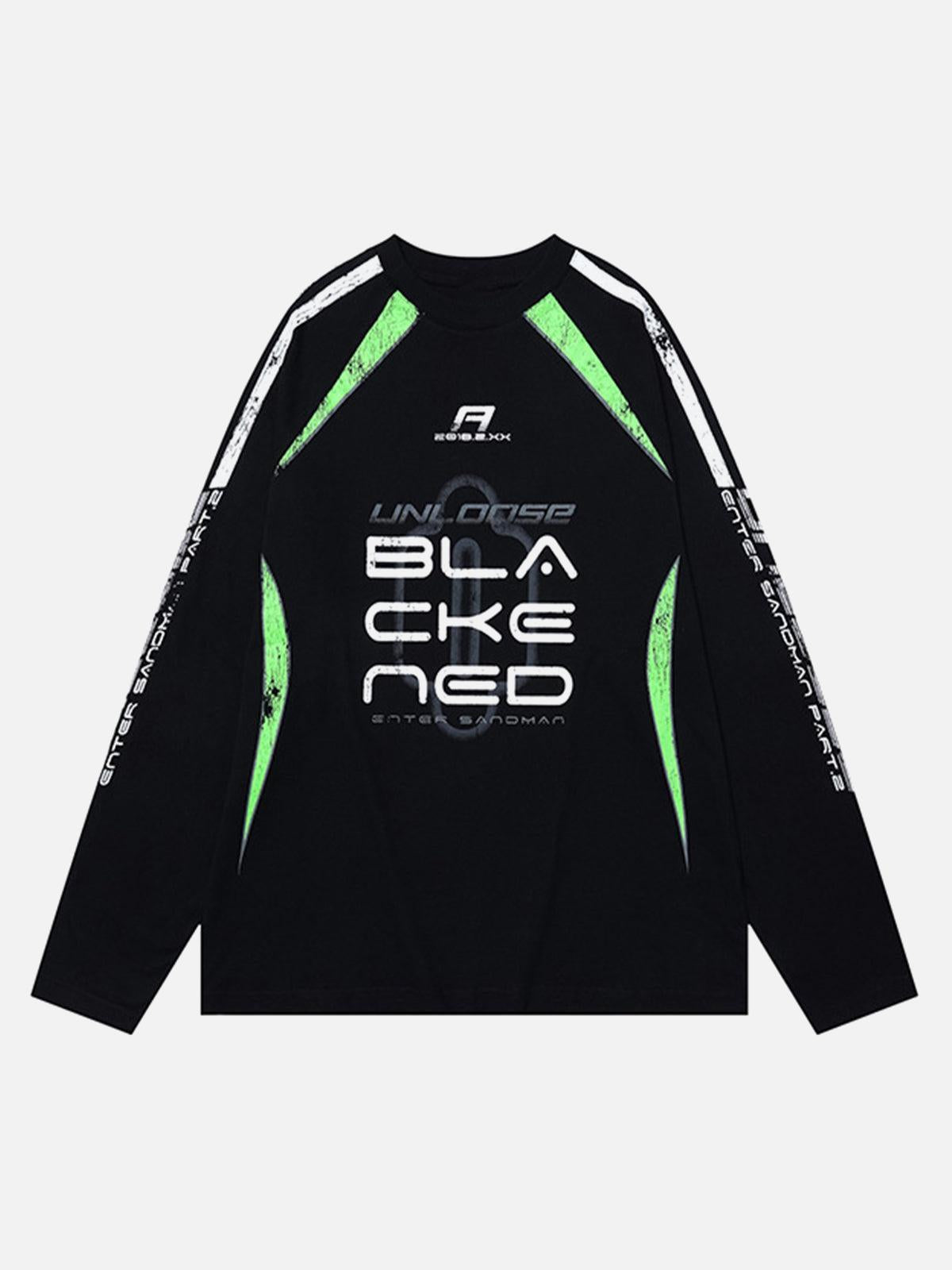 TALISHKO Retro Jersey Oversized Long Sleeves T-Shirt