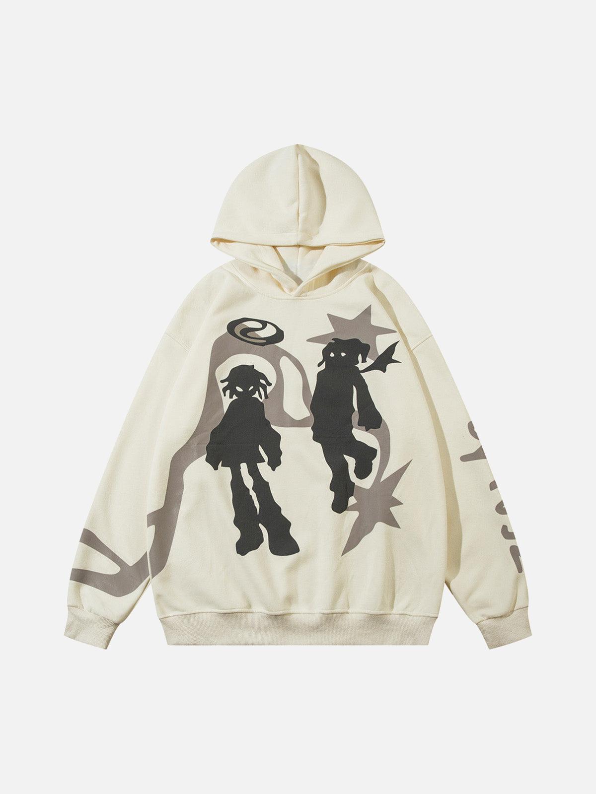 TALISHKO Abstract Angel Print Pullover Hoodie