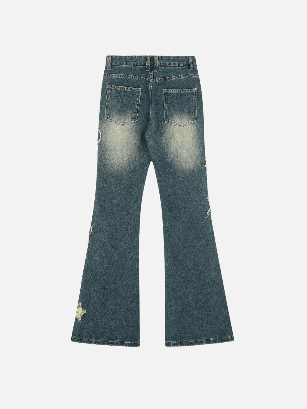TALISHKO Distressed Star Heart Jeans