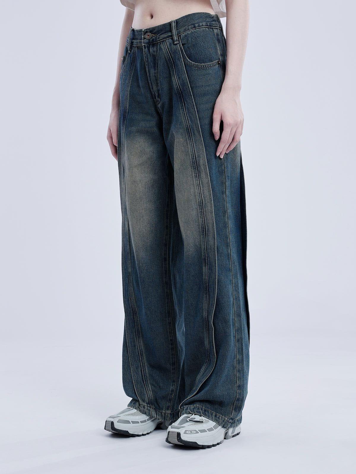 TALISHKO Arc Patchwork Jeans