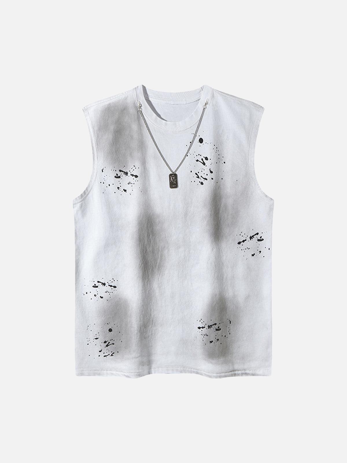 TALISHKO Splatter Paint Necklace Vest