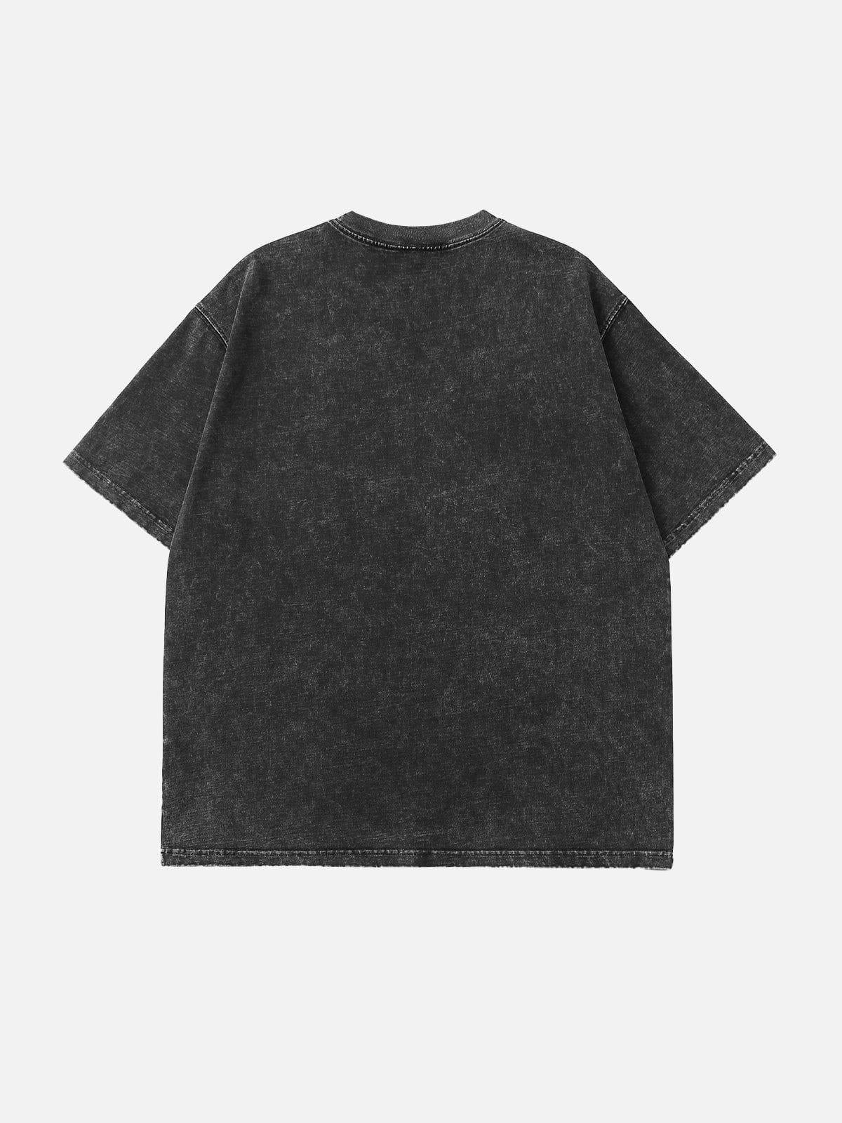 TALISHKO Washed Body Skeleton Print Tee