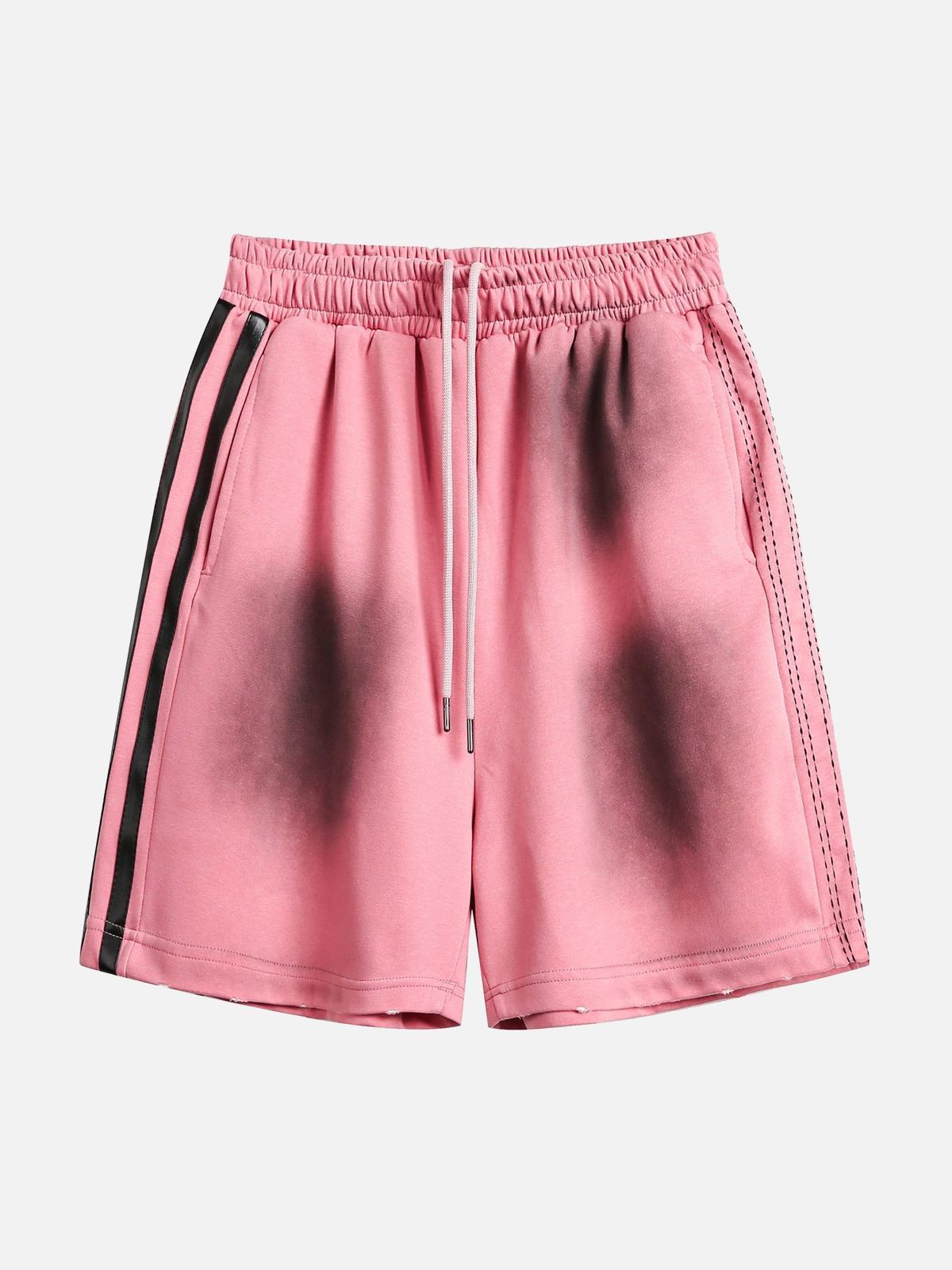 TALISHKO American Retro Spray Paint Casual Shorts