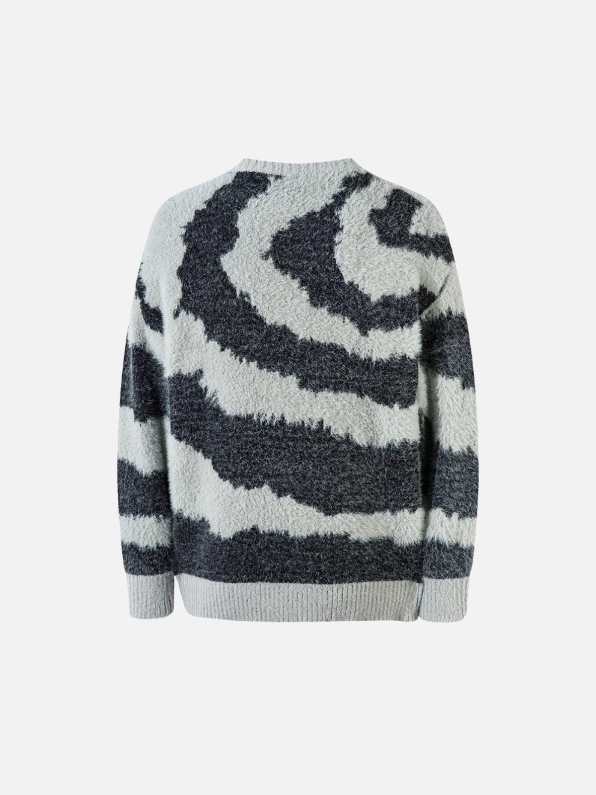 TALISHKO Striped Knit Sweater