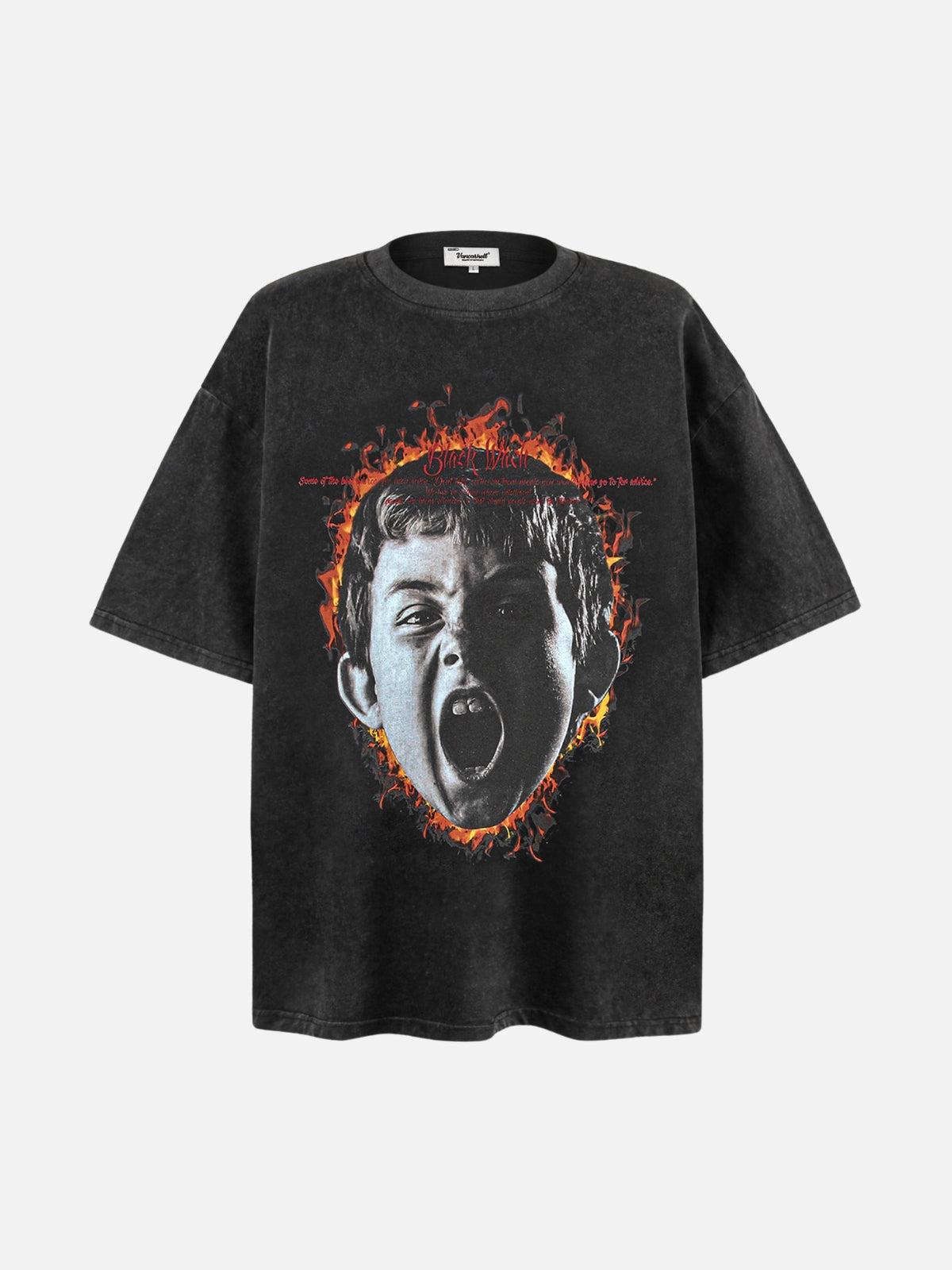 TALISHKO Fiery Scream Vintage Wash Tee