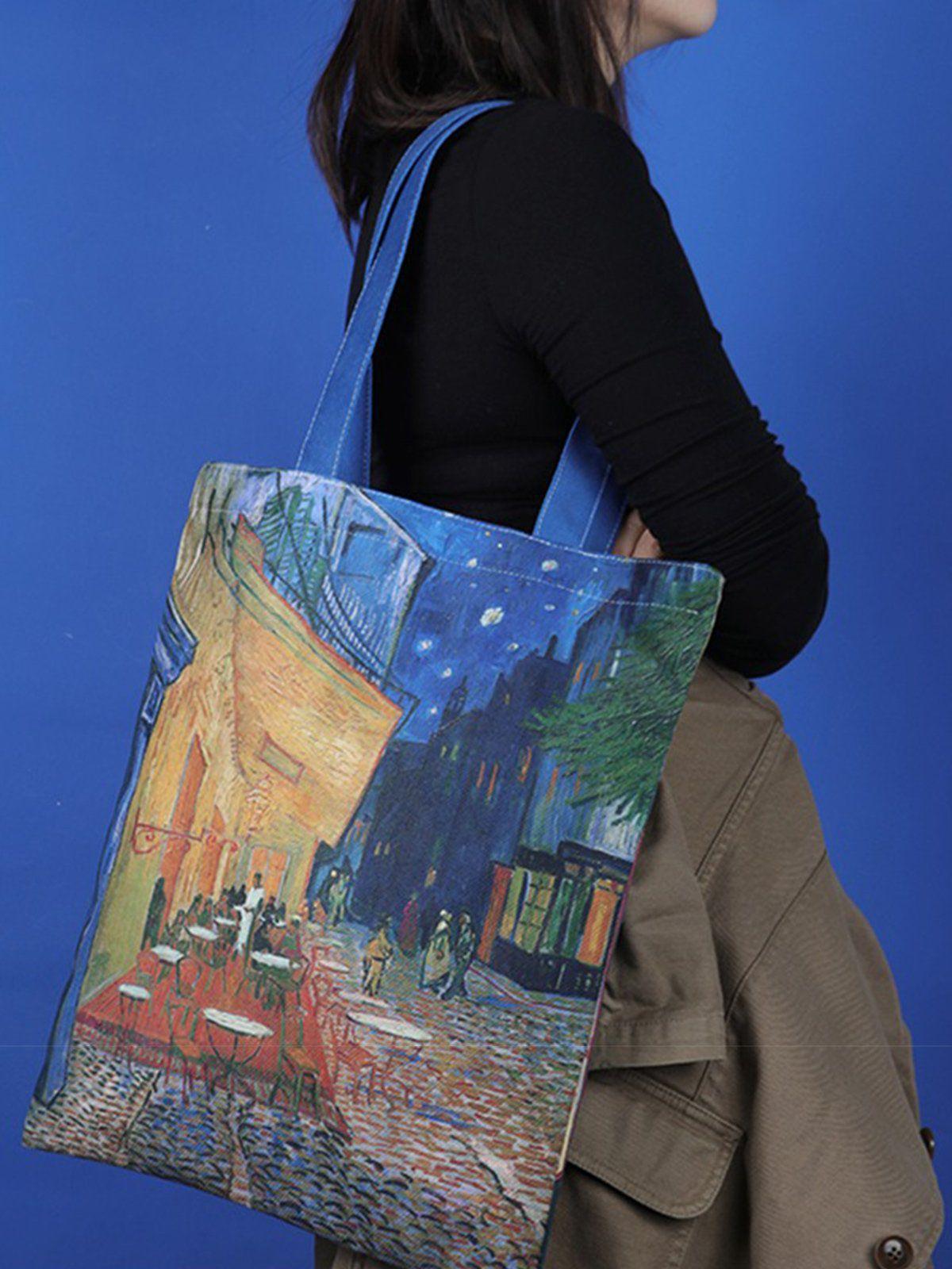 TALISHKO Van Gogh Oil On Canvas Bag