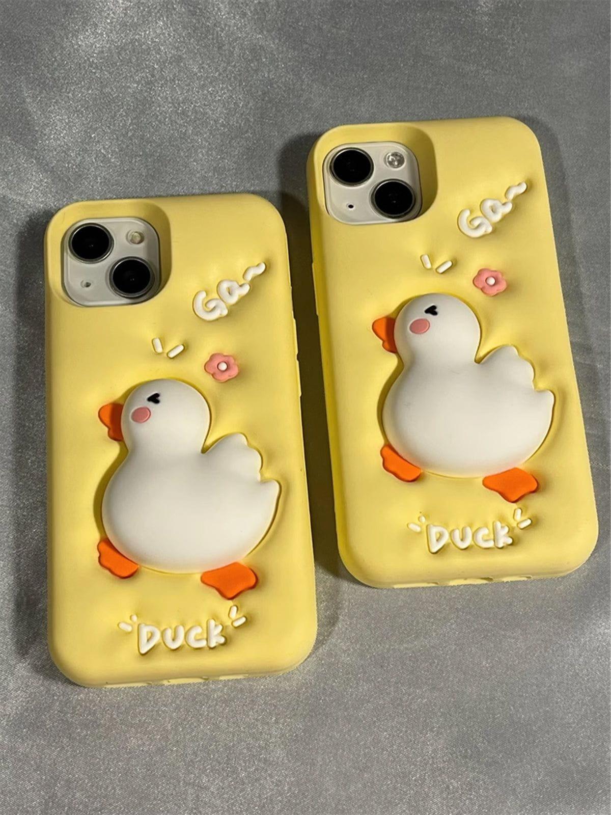 TALISHKO Cute 3D Duck Phone Case