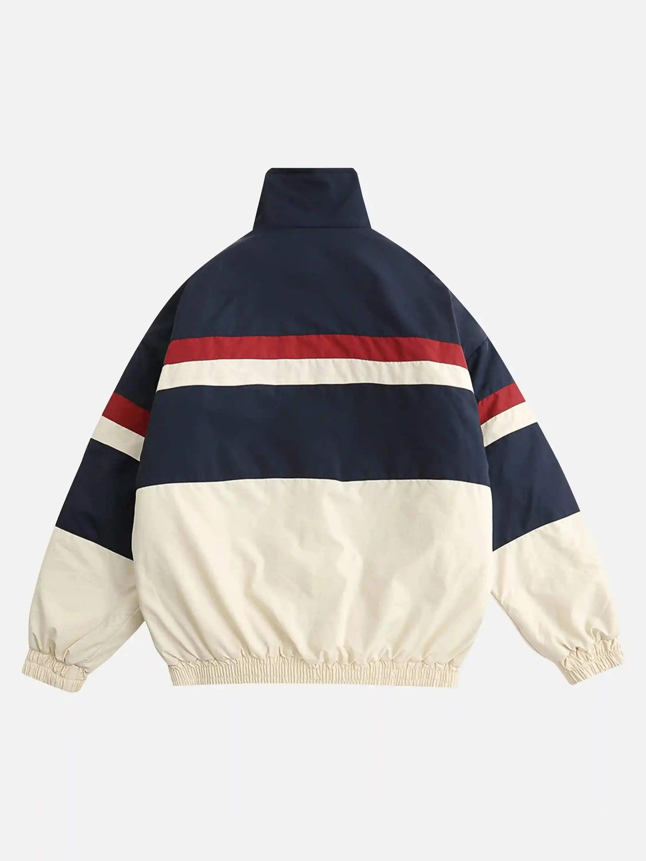 TALISHKO Embroidered Letter Patch Cotton Jacket