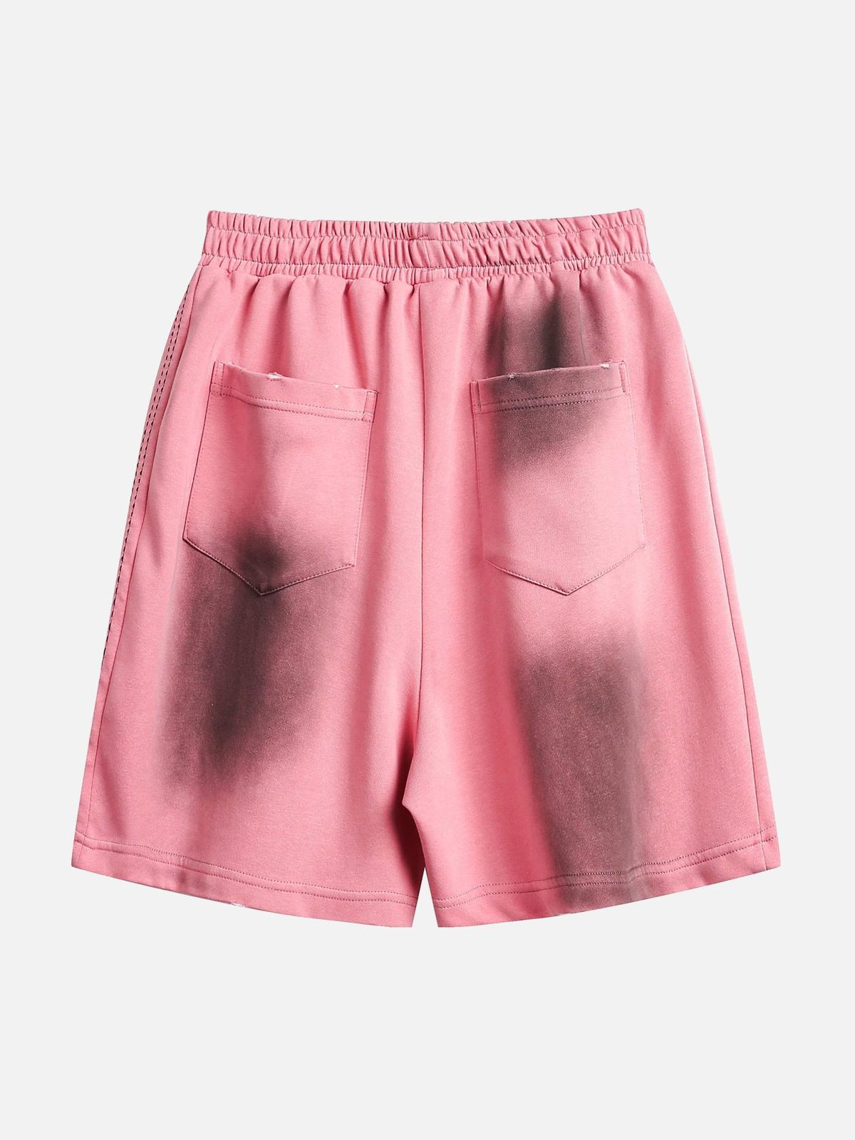 TALISHKO American Retro Spray Paint Casual Shorts