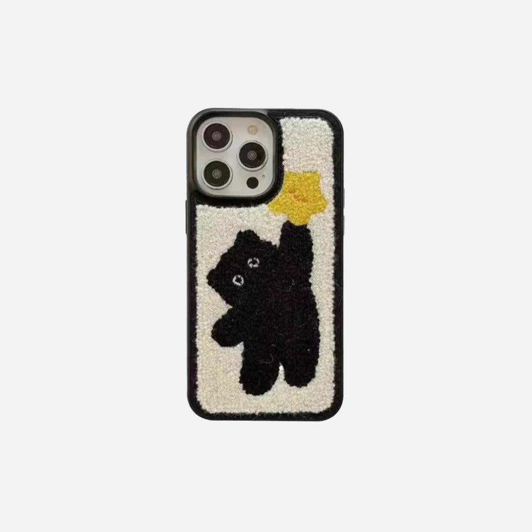 TALISHKO Korean Plush Charm iPhone Case