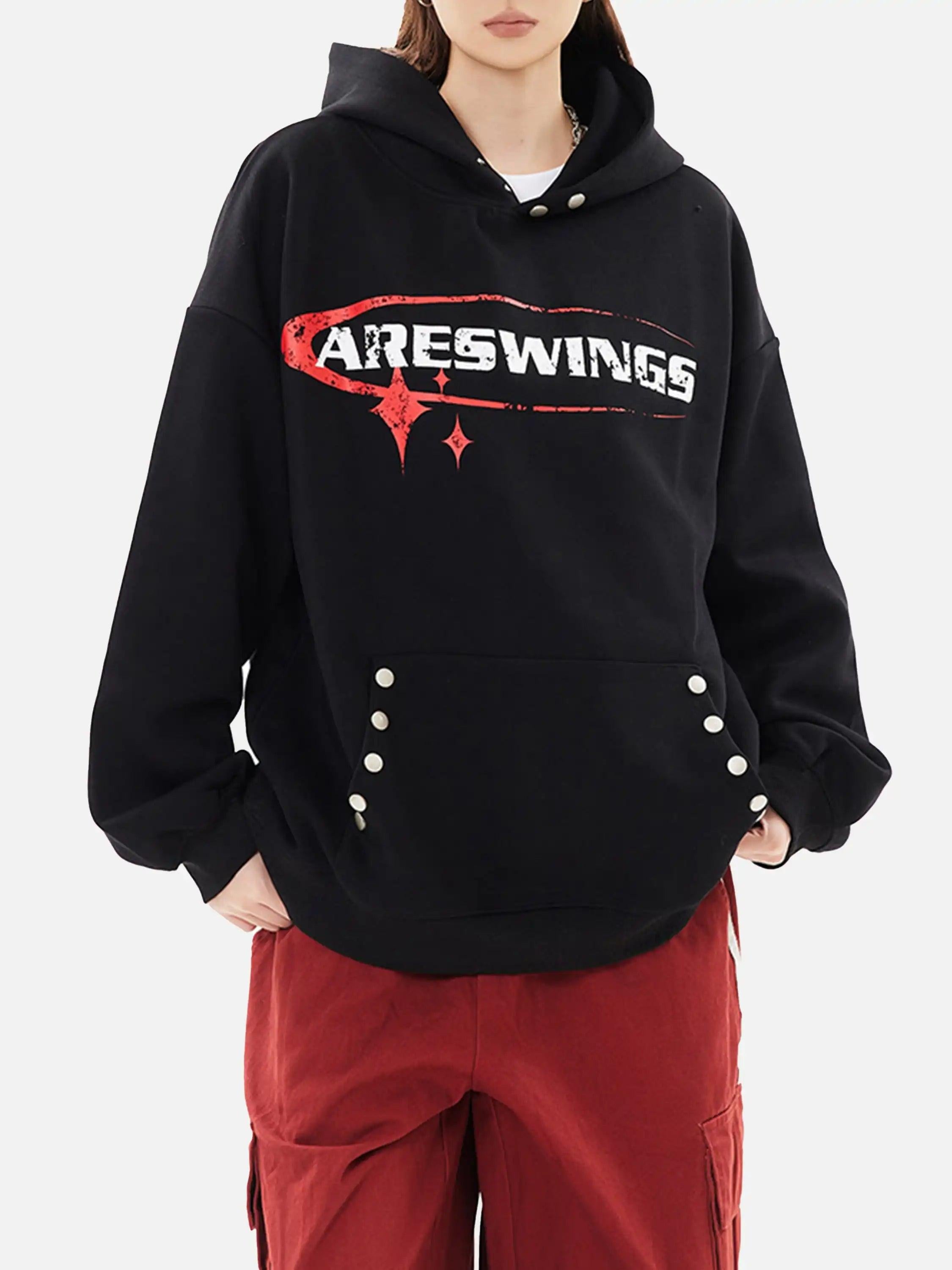 TALISHKO High Street Lettering Hip-Hop Hoodie