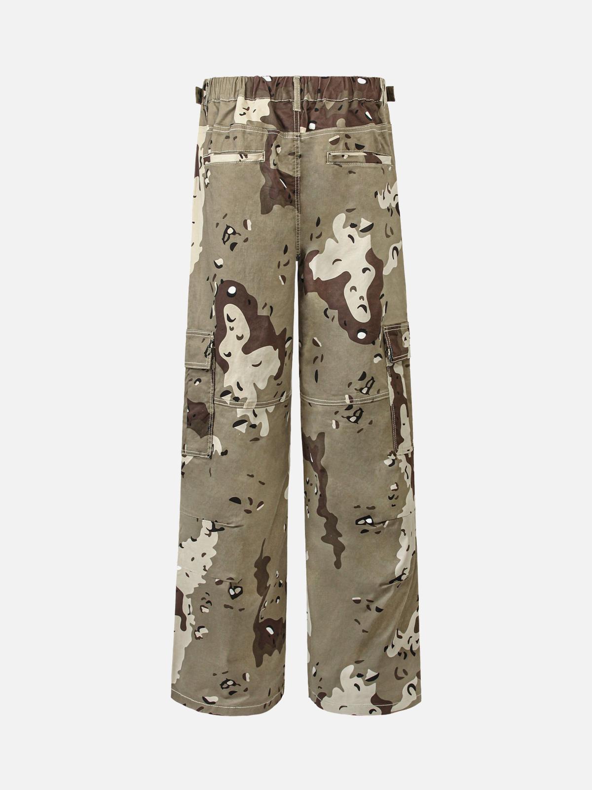 TALISHKO Multi-Pocket Cargo Camouflage Pants