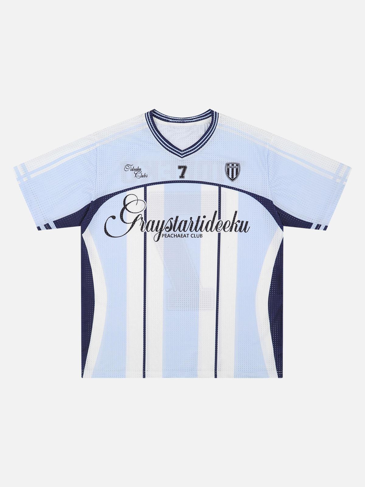 TALISHKO Stylish Striped Sports Jersey T-Shirt