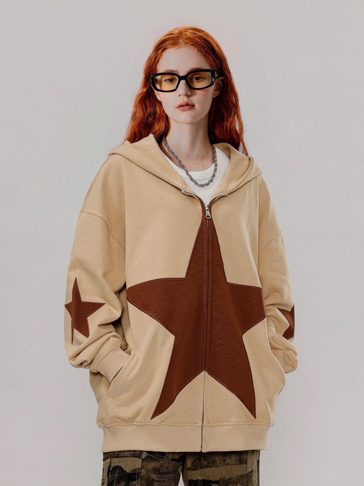 TALISHKO Star Graphic Print Hoodie
