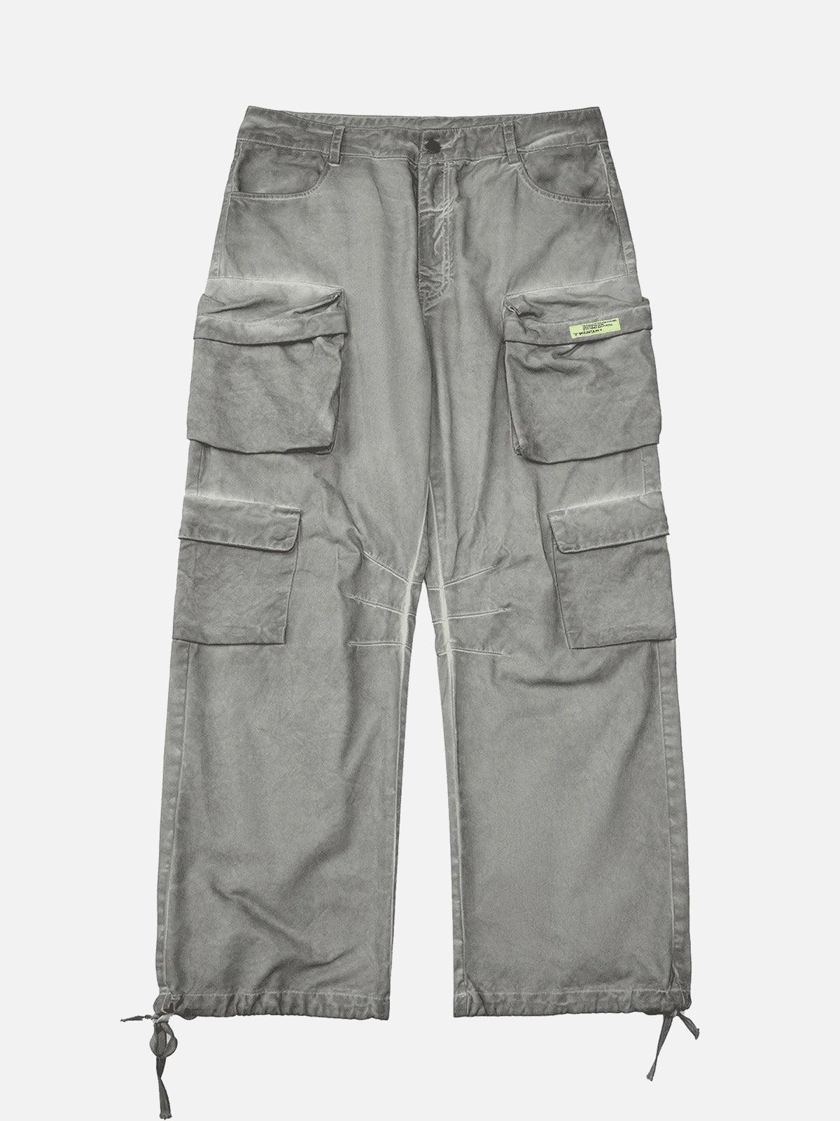 TALISHKO Vintage Wasteland Style Multi Pocket Work Pants