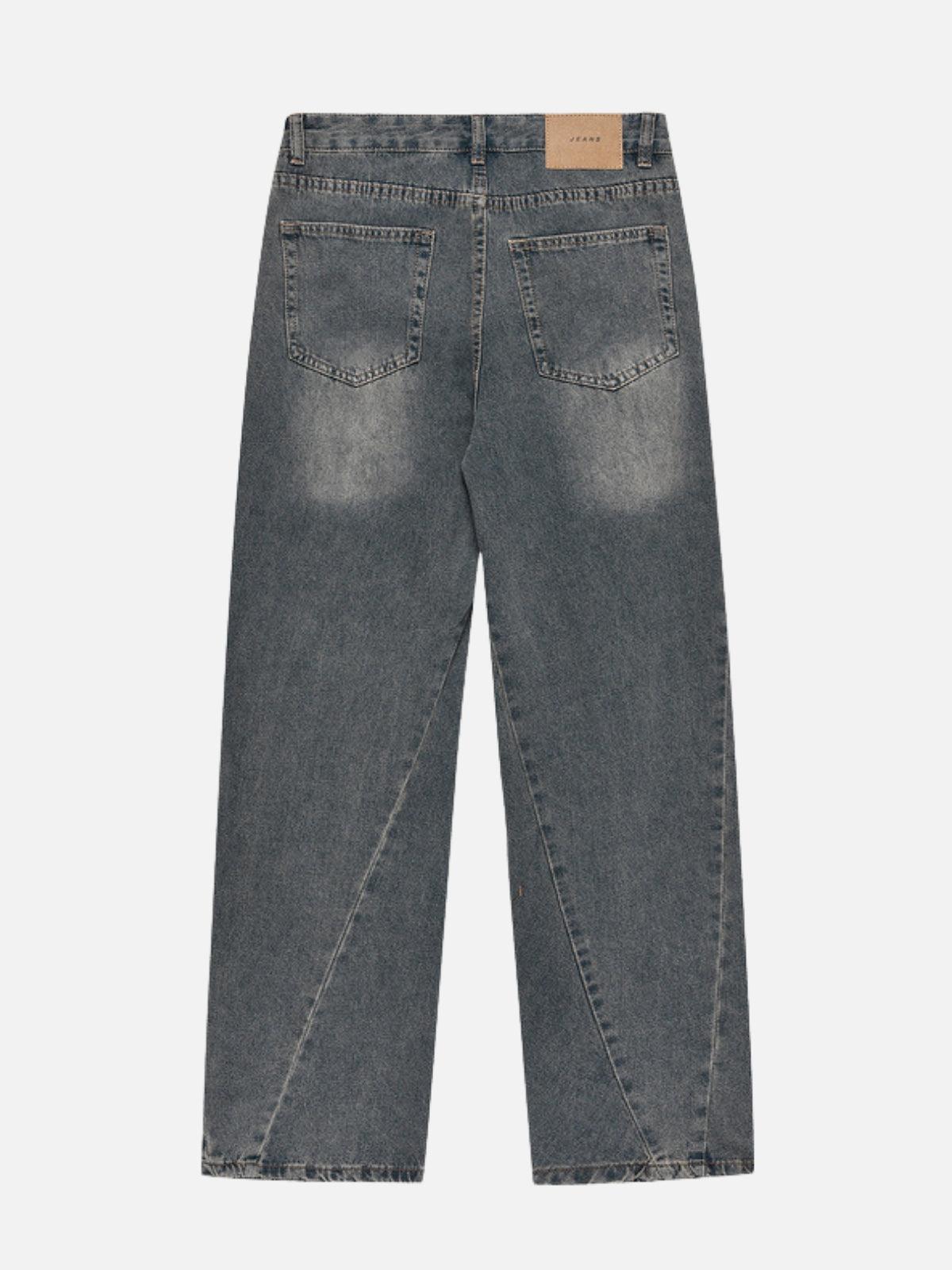 TALISHKO Irregular Wrinkle Jeans