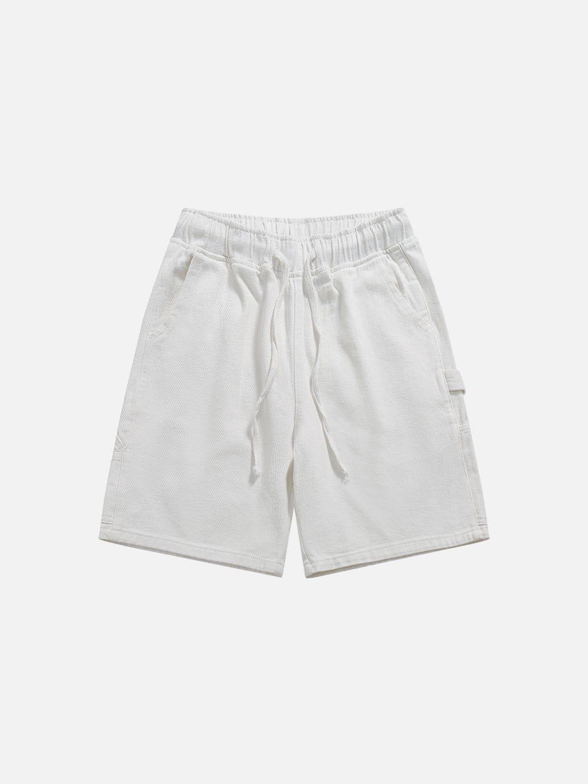 TALISHKO Basic Drawstring Washed Jorts