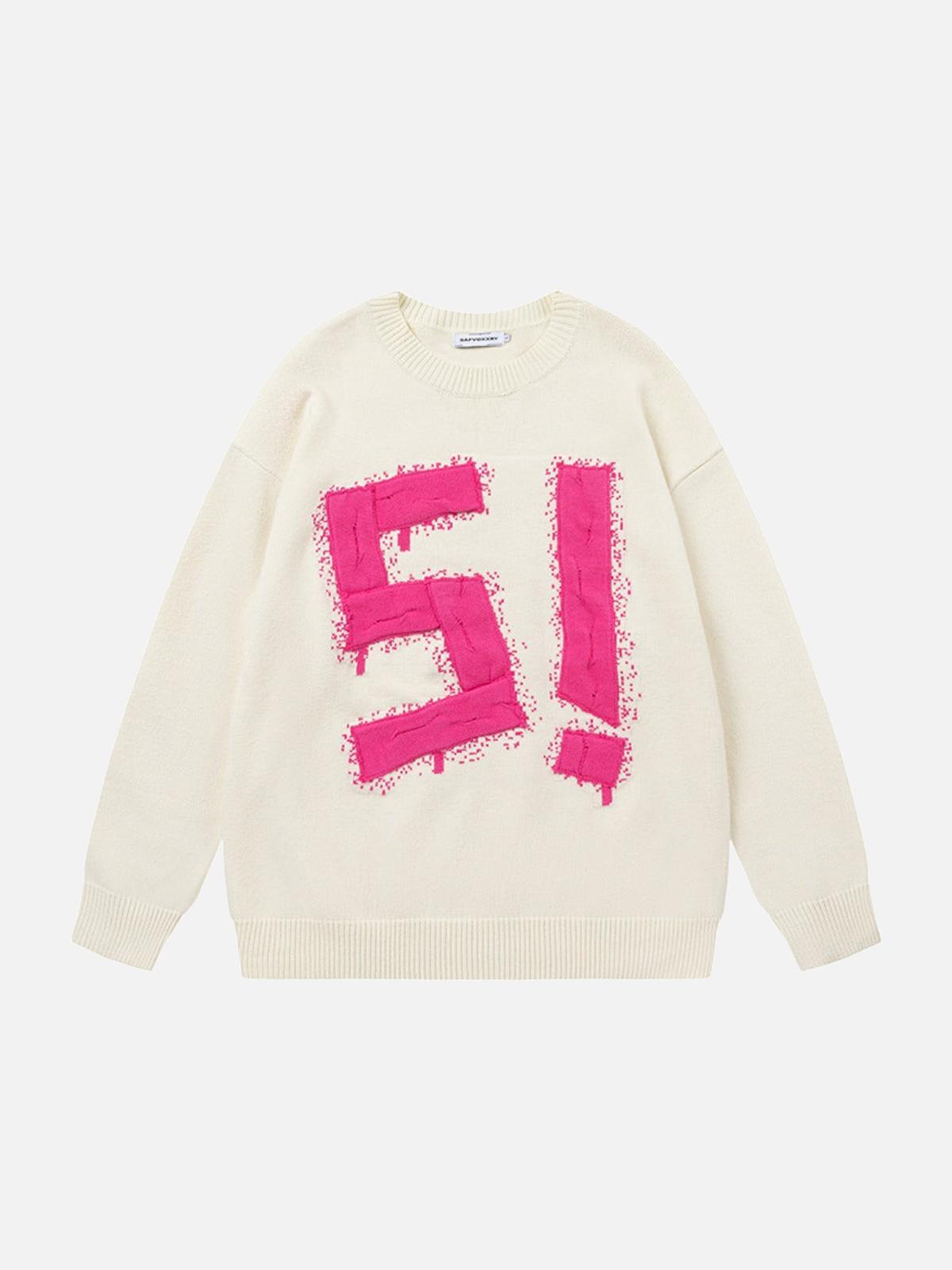 TALISHKO Vintage High Street Embroidery Sweater