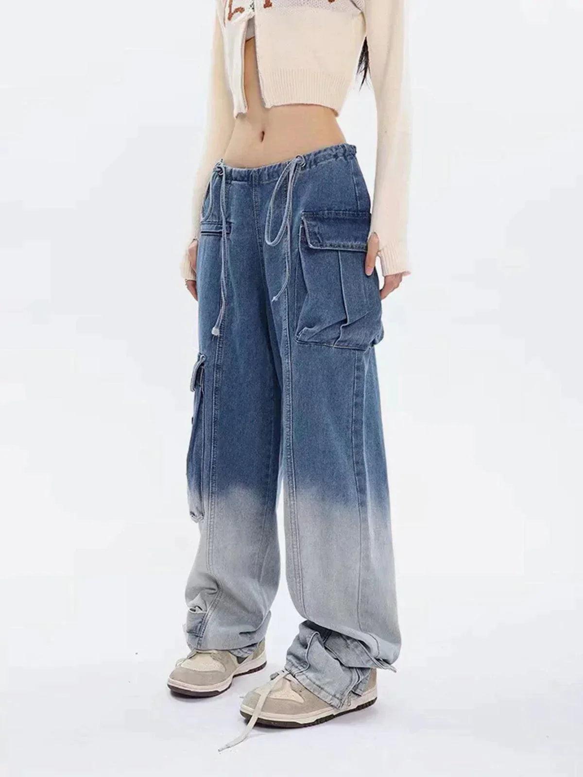 TALISHKO Large Pocket Gradient Jeans