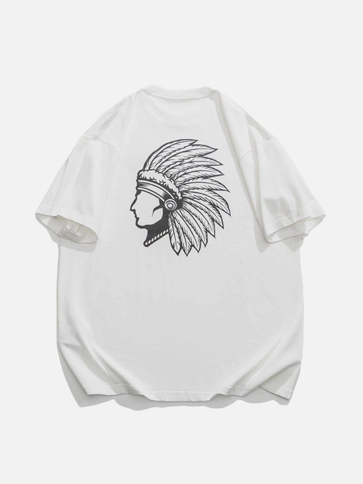 TALISHKO Ethnic Dress Portrait Print Tee