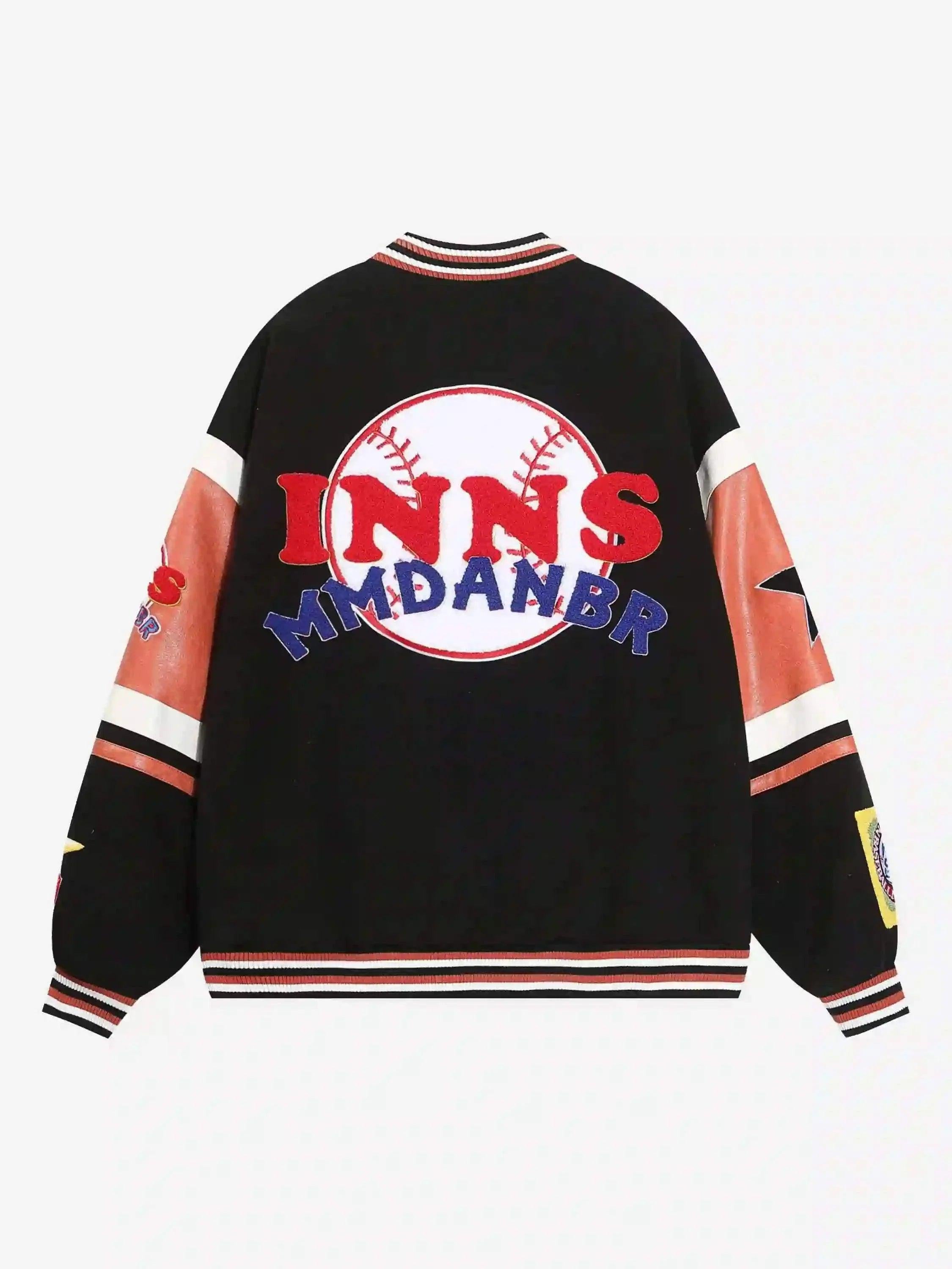 TALISHKO Street Patchwork Embroidered Baseball Jacket