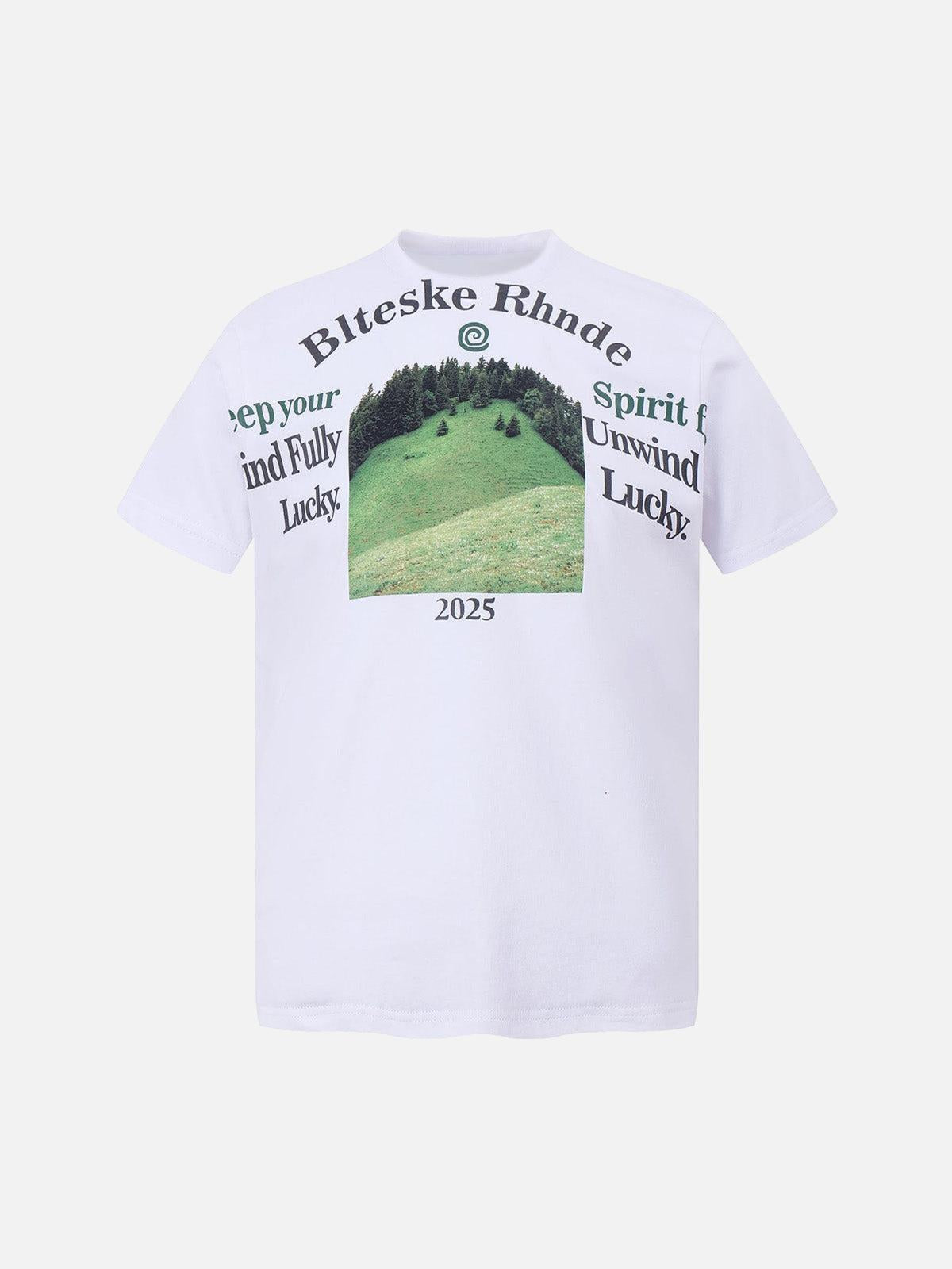 TALISHKO Graphic Scenic Print T-Shirt