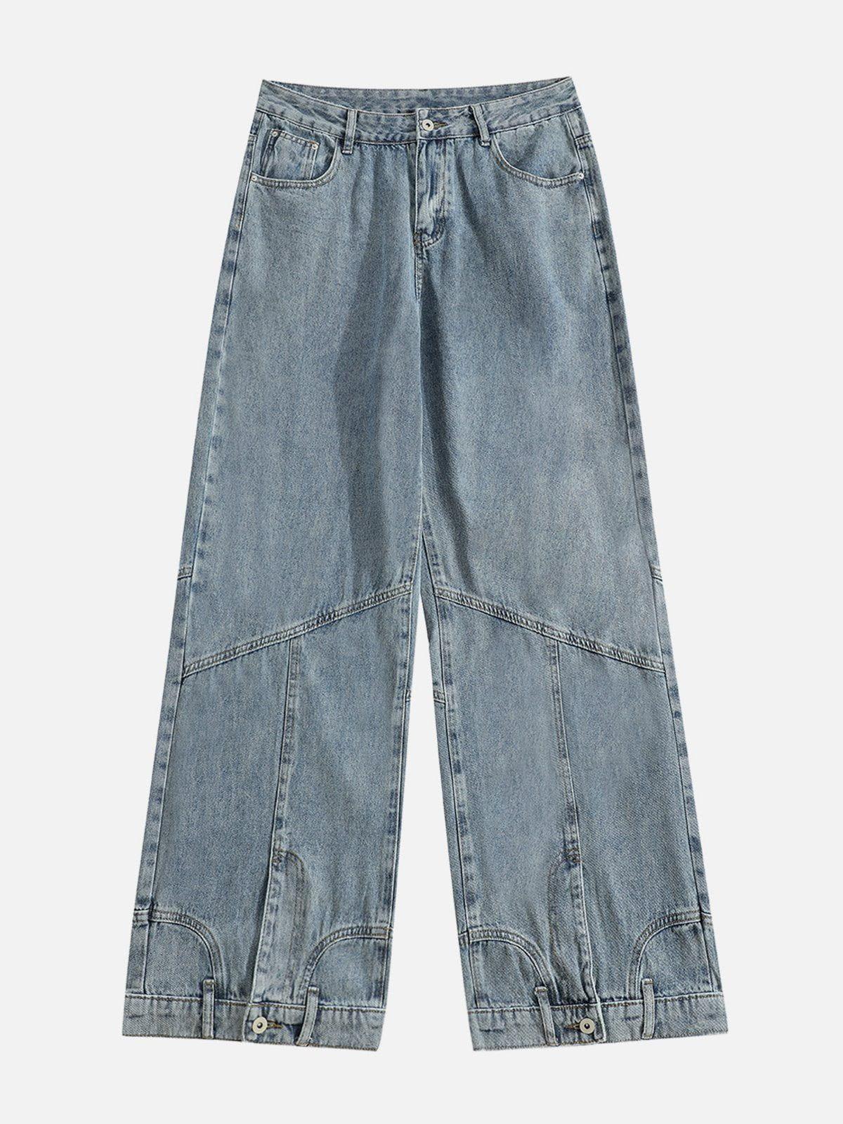 TALISHKO Reverse Patchwork Jeans