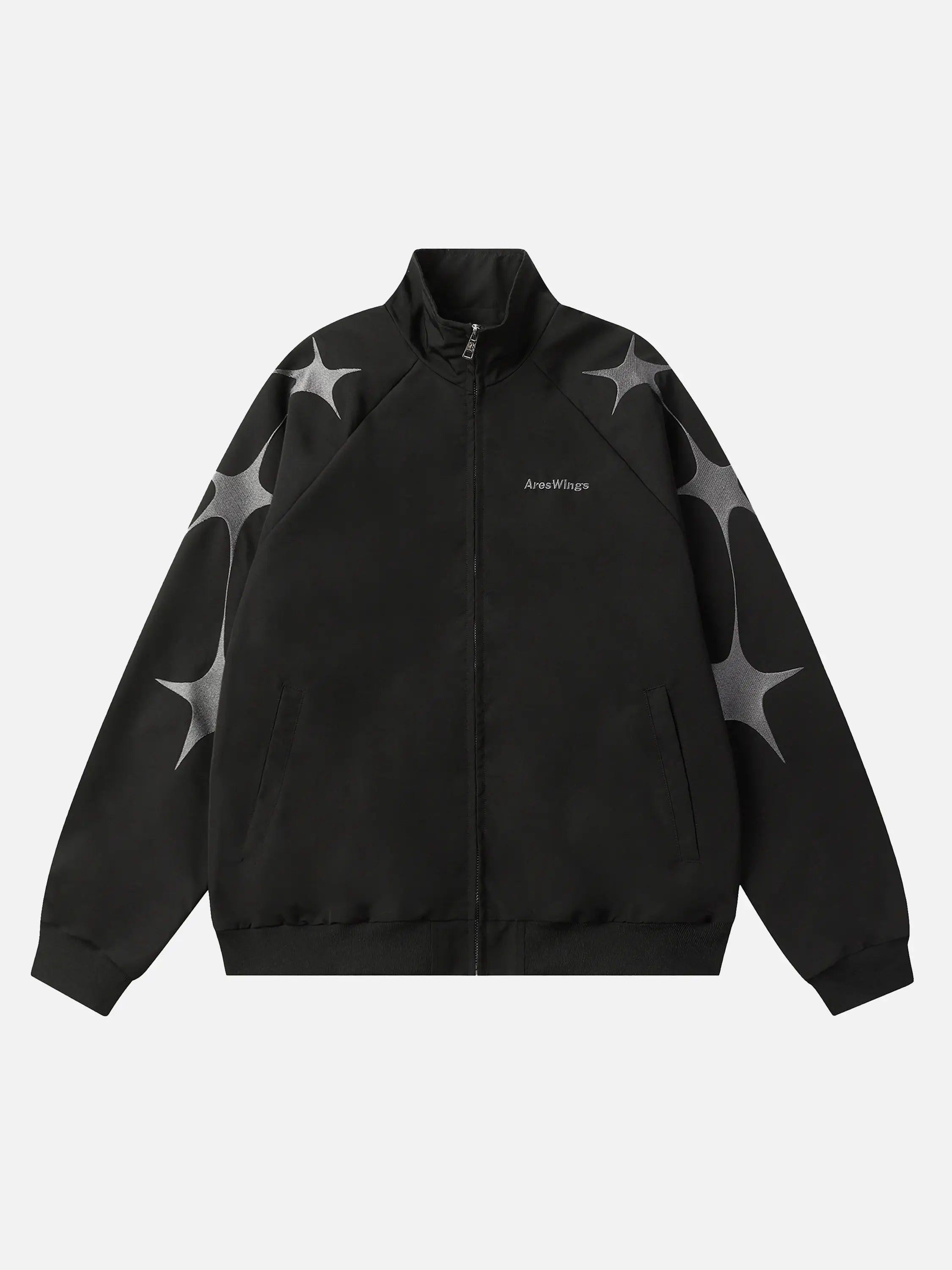 TALISHKO Street Stars Embroidered Zip-Up Jacket