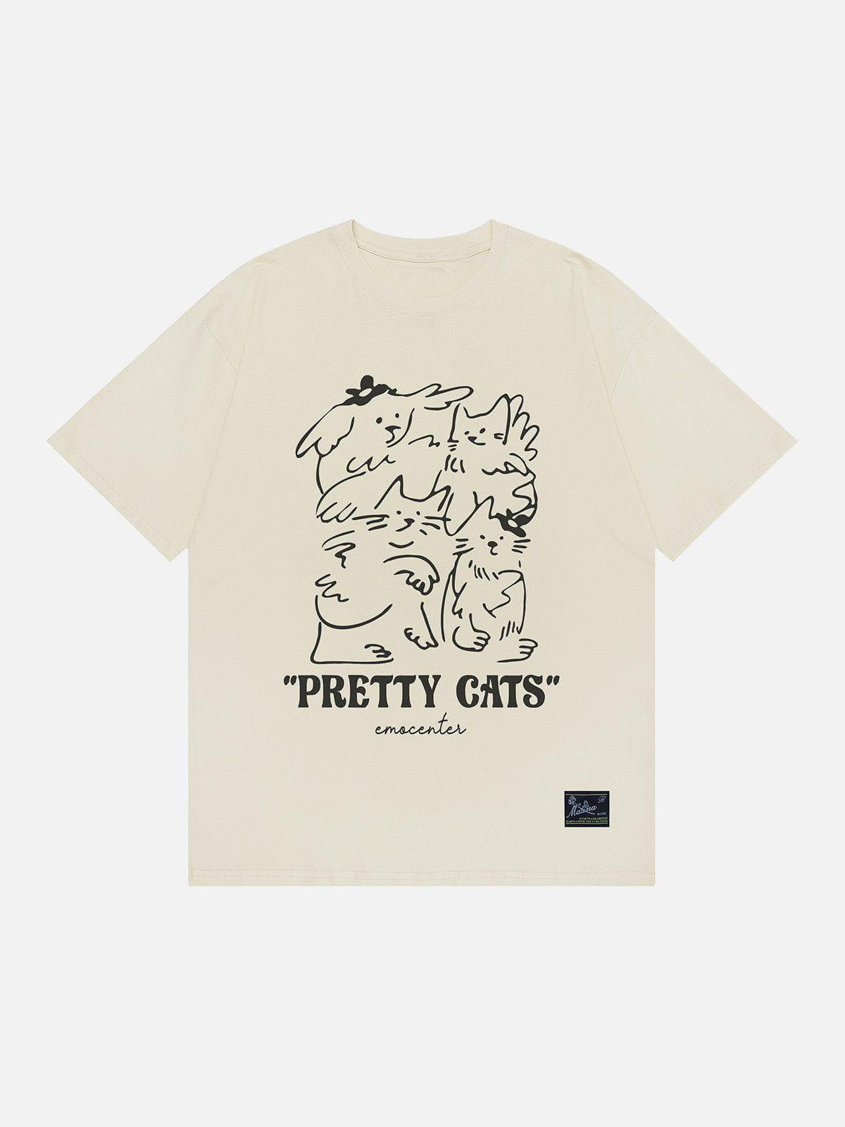 TALISHKO Line Print Tee