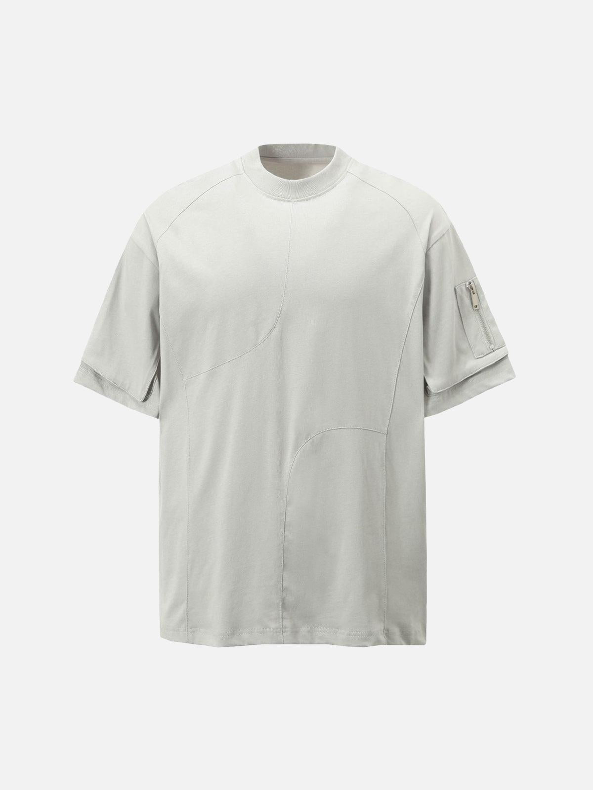 TALISHKO Retro Washed Deconstruction Functional Pocket T-Shirt