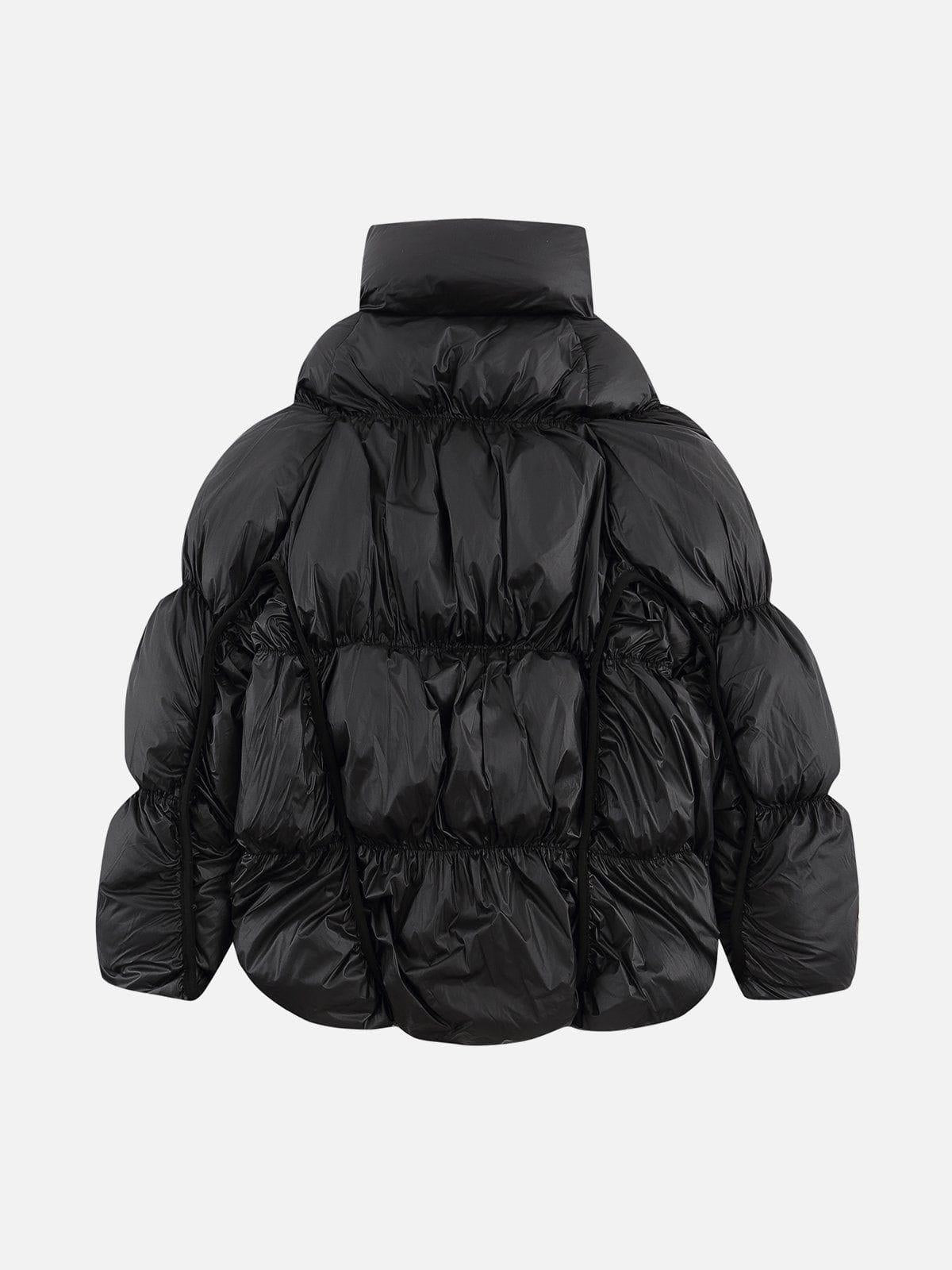 TALISHKO Irregular Split Pleats Winter Coat