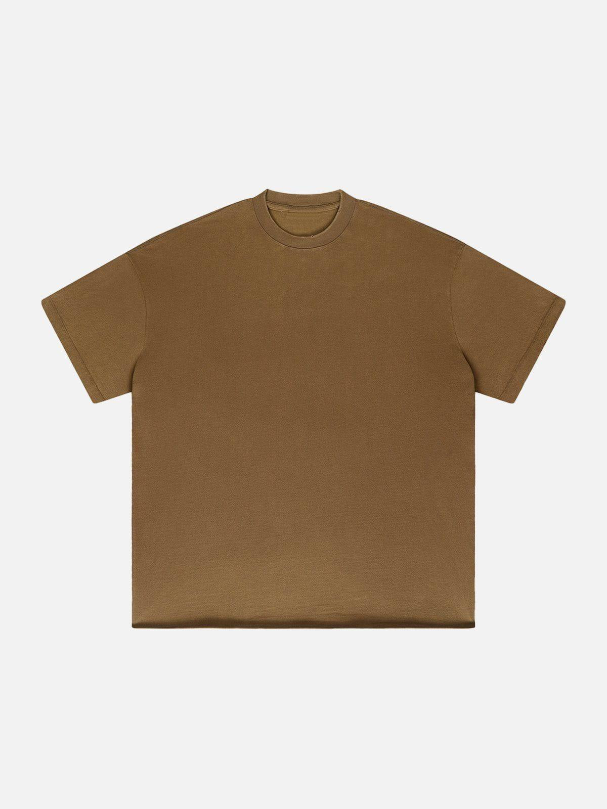 TALISHKO Solid Color Pullover Tee