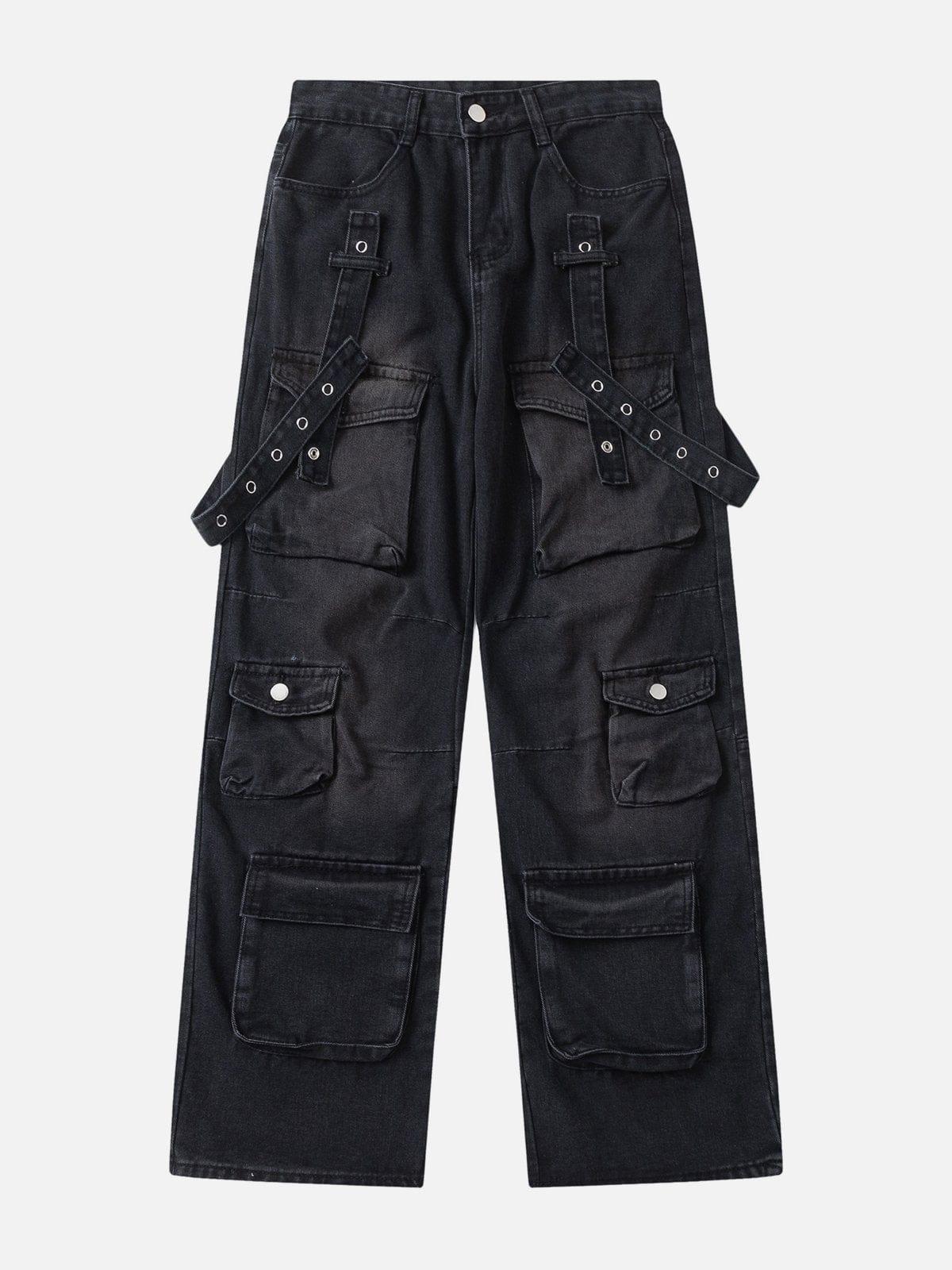 TALISHKO Multi-Pocket Workwear Jeans