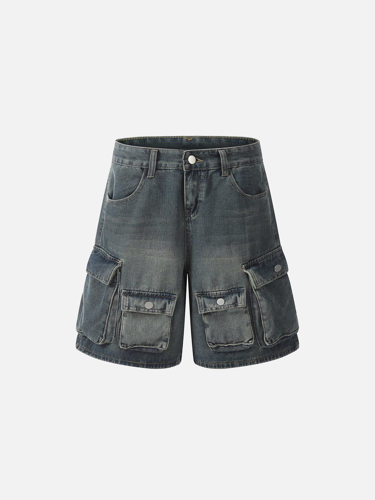 TALISHKO Multi Pocket Washed Jorts
