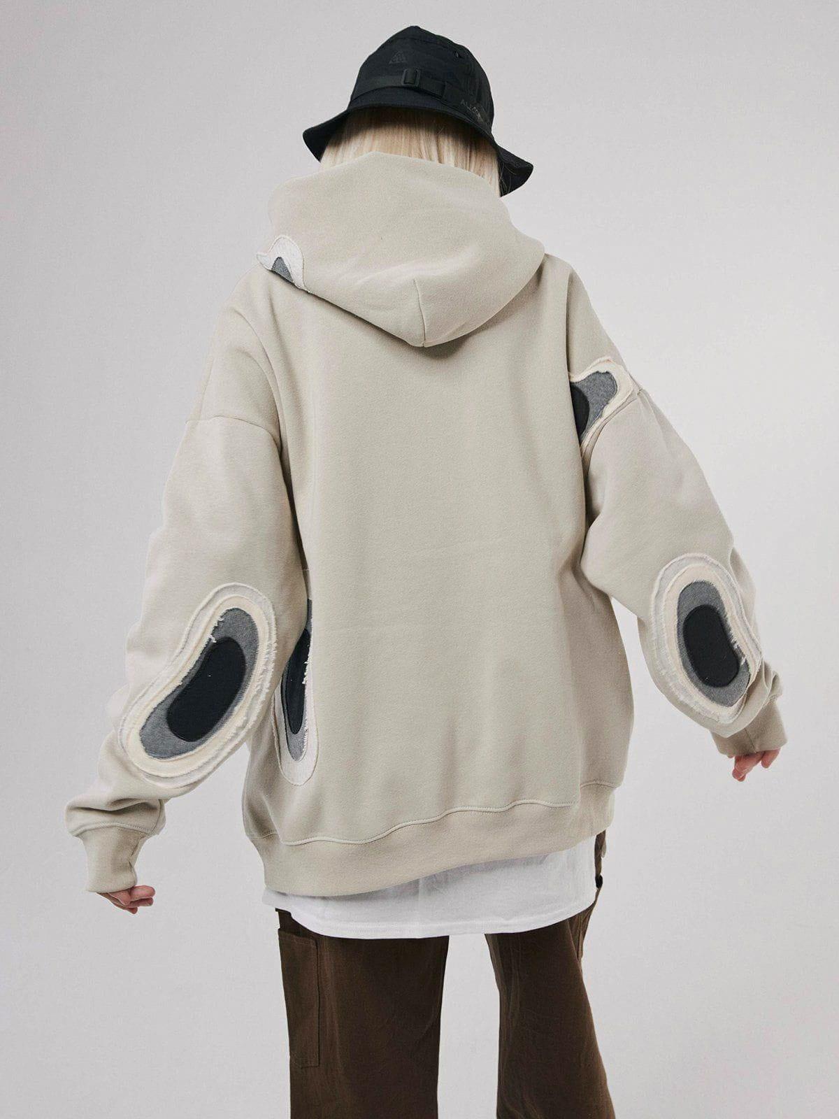 TALISHKO Spot Patchwork Hoodie