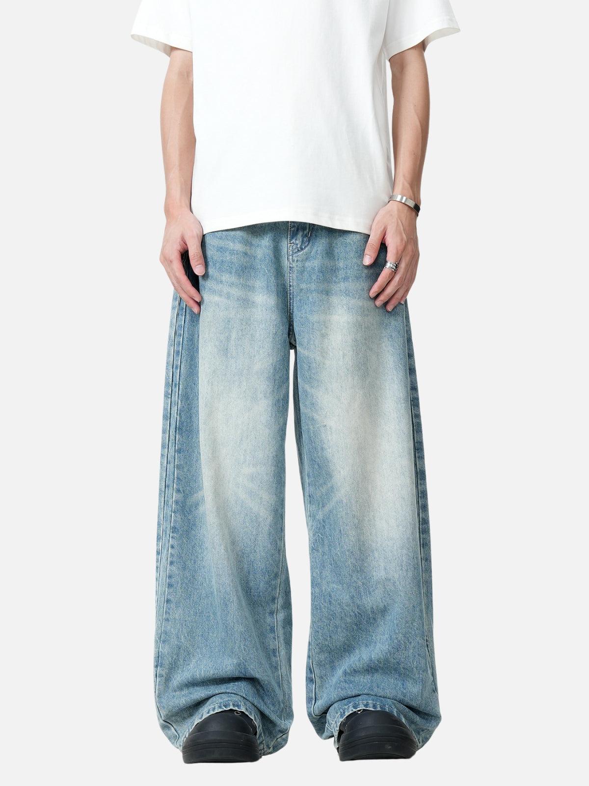 TALISHKO Basic Barrel Baggy Jeans