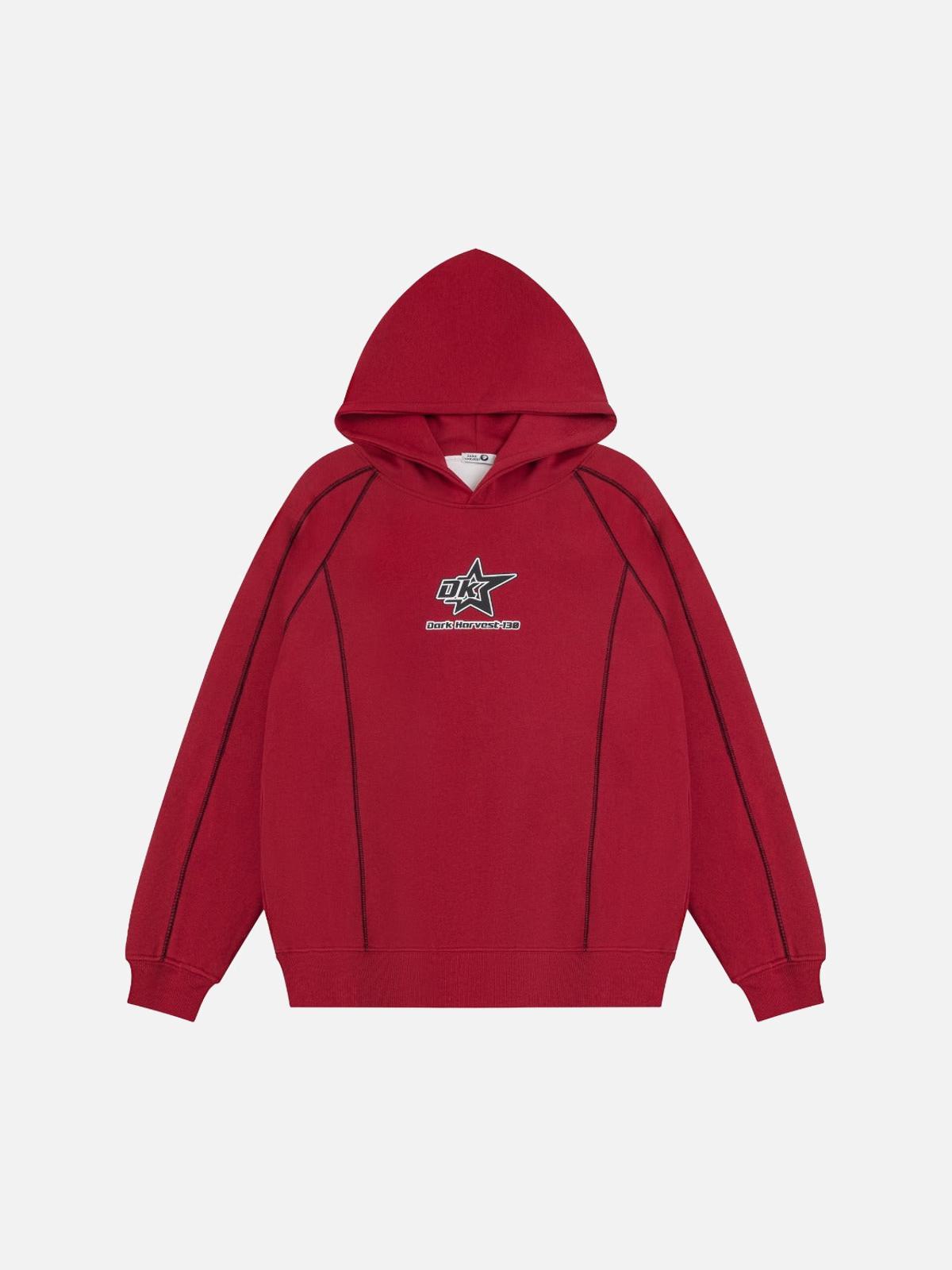 TALISHKO Street Line Assemble Print Hoodie