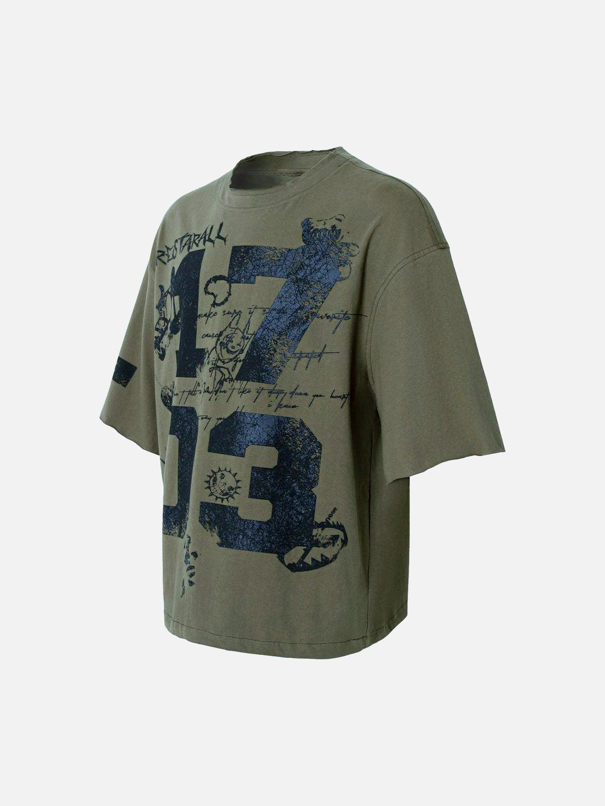 TALISHKO Street Devil Tire Graffiti T-Shirt