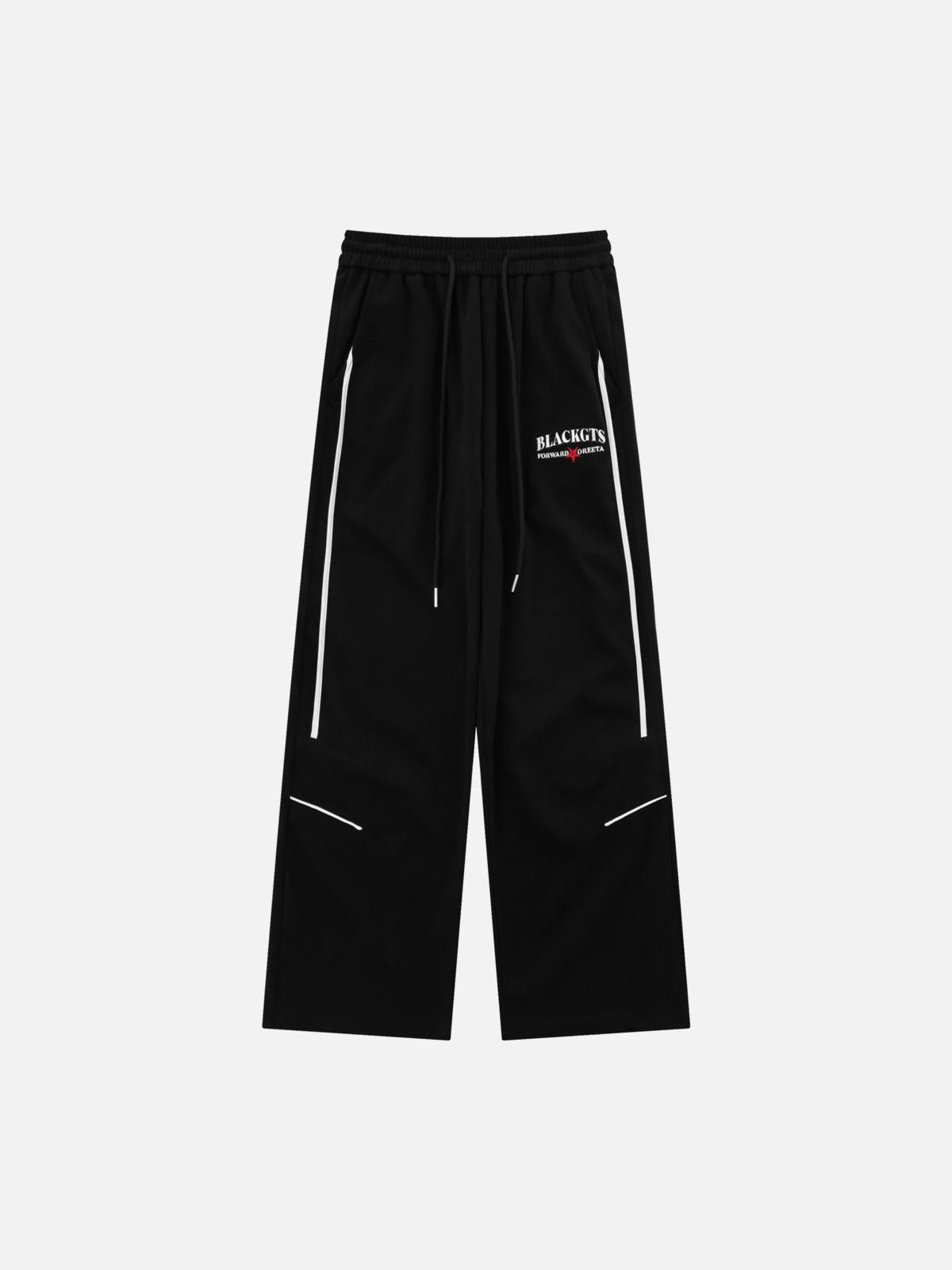 TALISHKO Contrast Color Loose Sweatpants