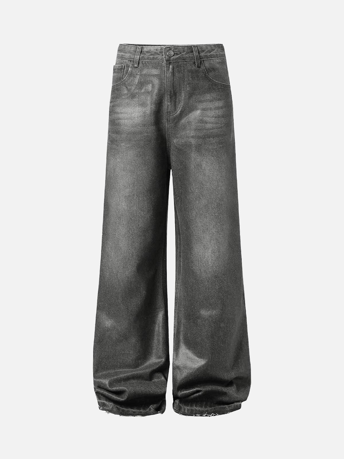 TALISHKO Washed Batik Straight Jeans