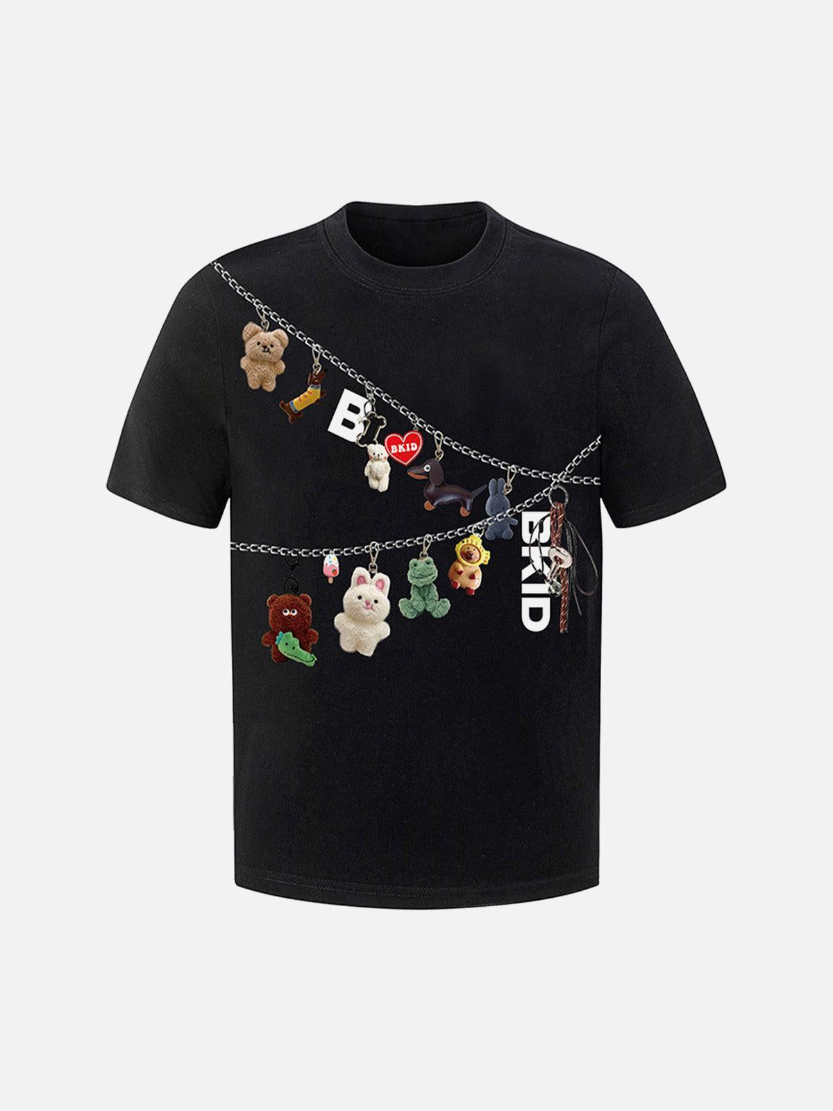 TALISHKO Fun Cartoon Print T-Shirt