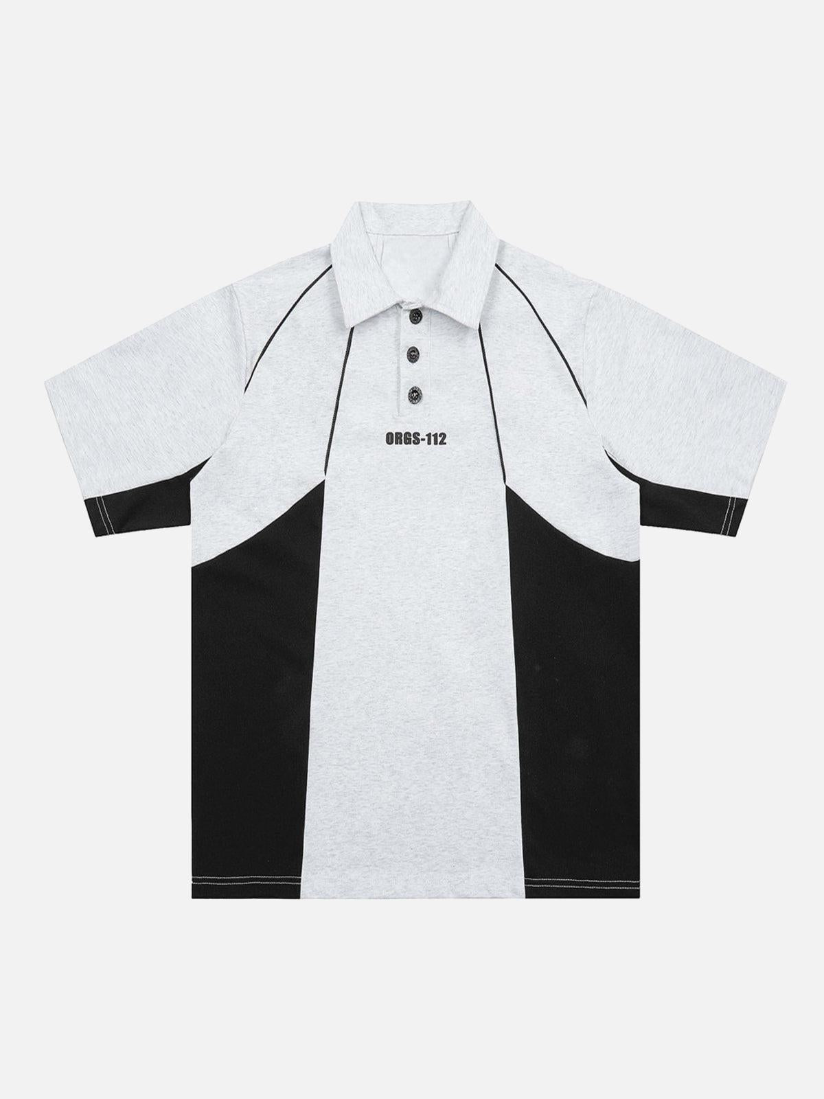 TALISHKO Street Contrast Panel Polo Shirt