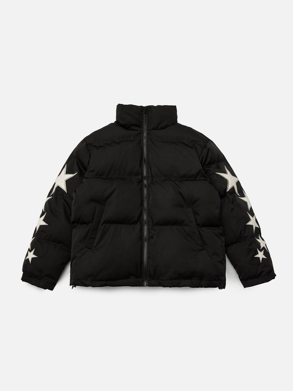 TALISHKO Star Letter Embroidery Winter Coat