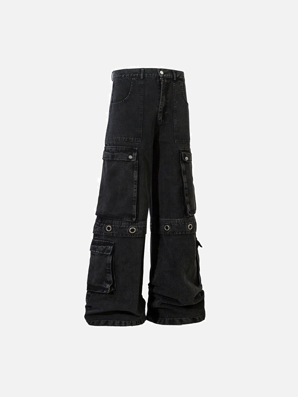TALISHKO Washed Cargo Jeans