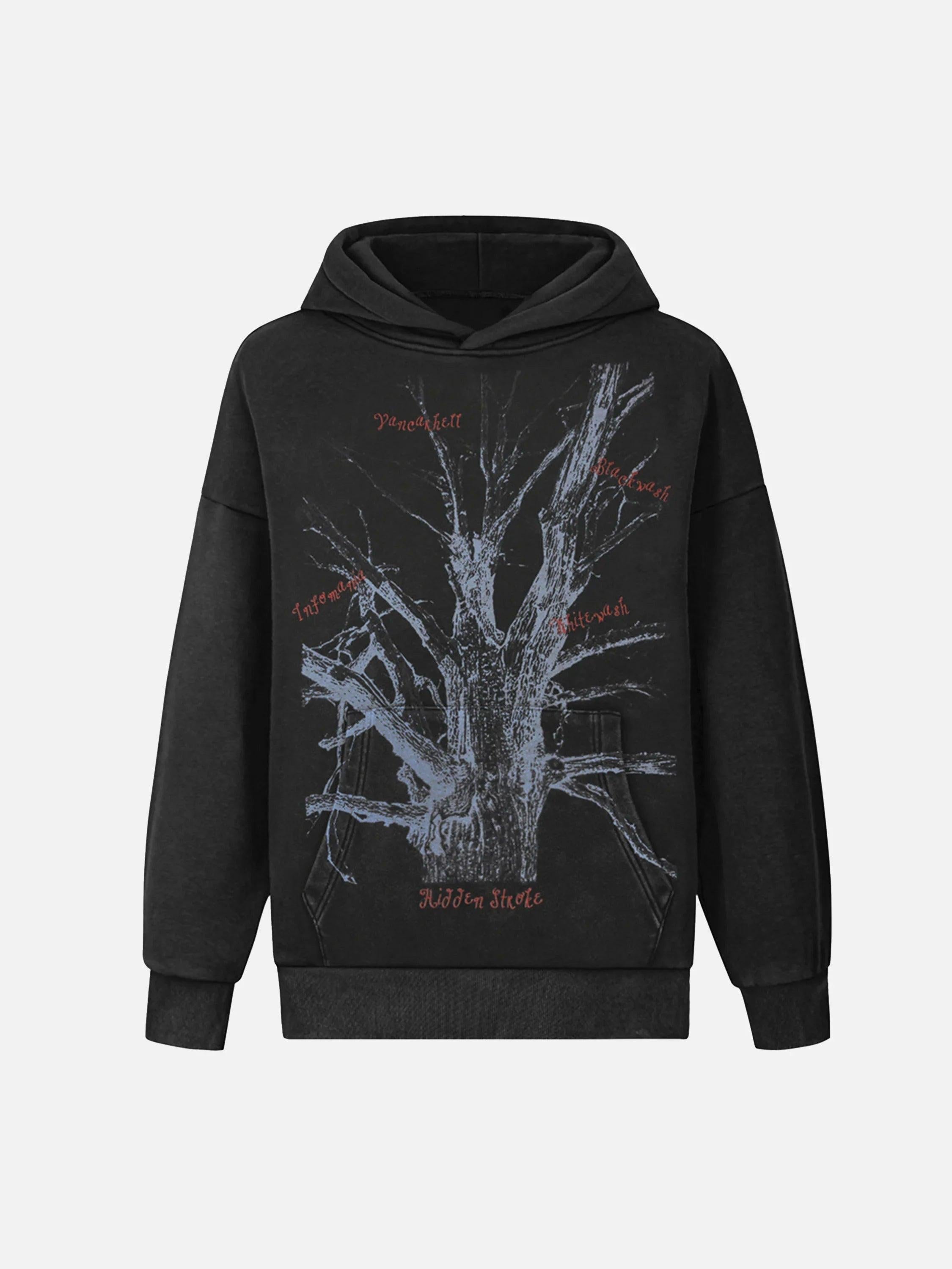 TALISHKO Withered Branch Print Hoodie