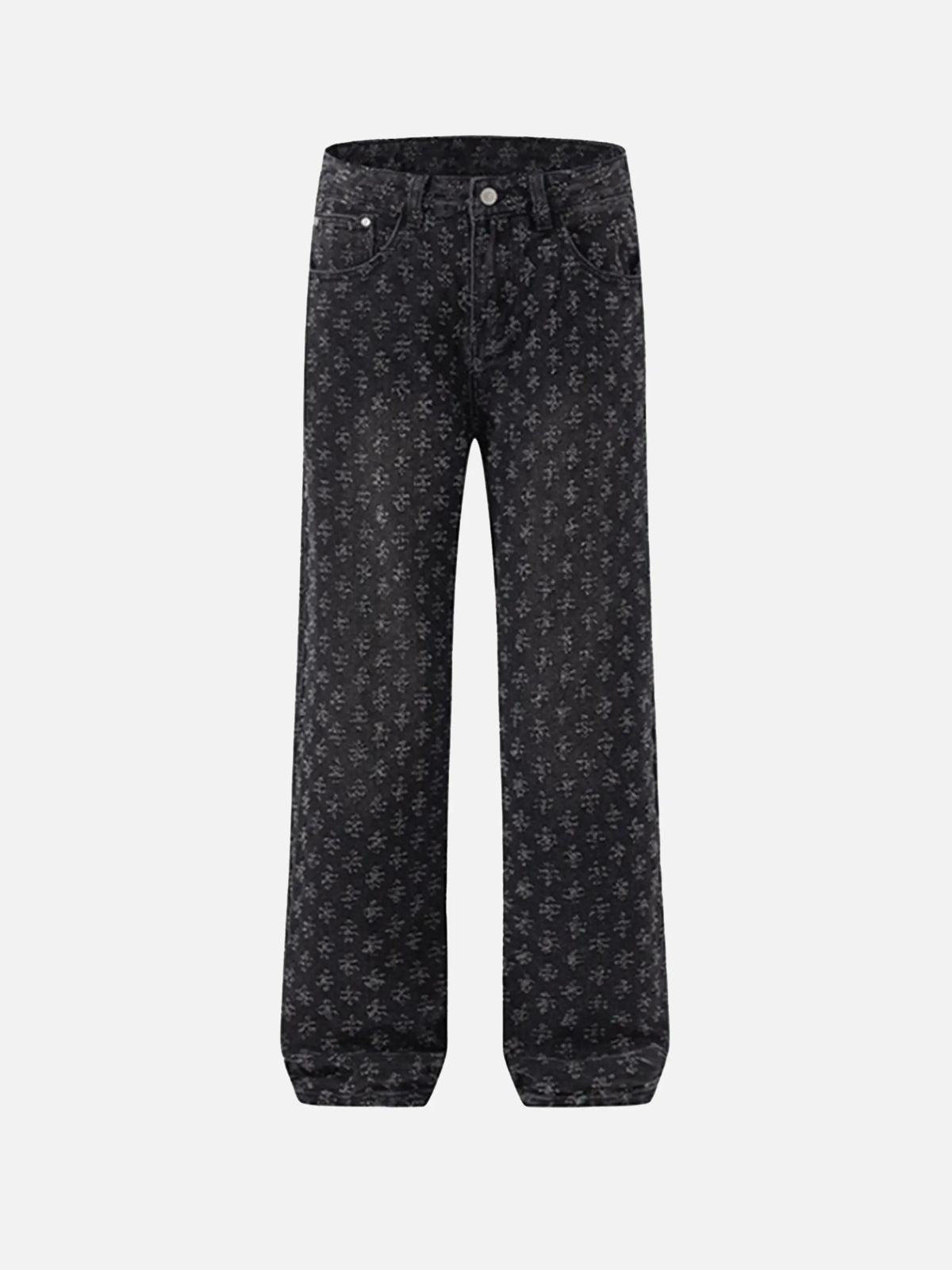 TALISHKO American Retro Floral Personalized Jeans