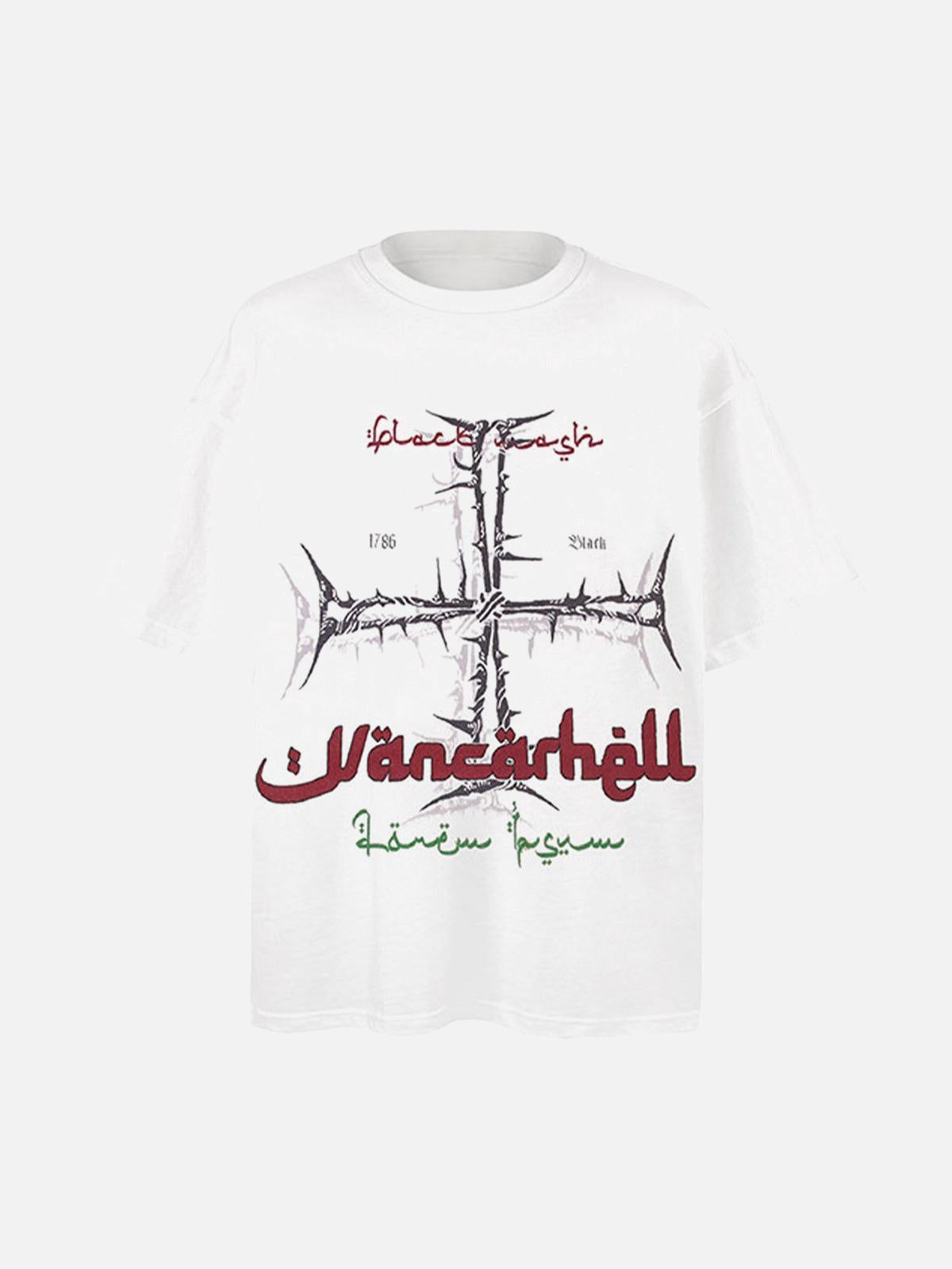 TALISHKO Street Cross Print T-Shirt