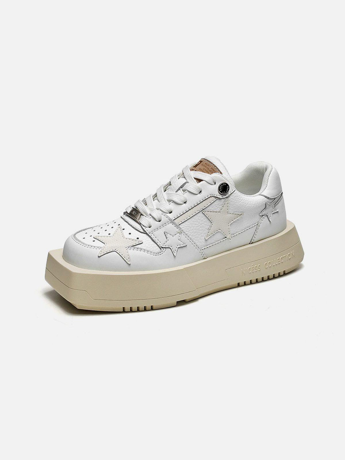 TALISHKO Vintage Star Patchwork Skate Shoes